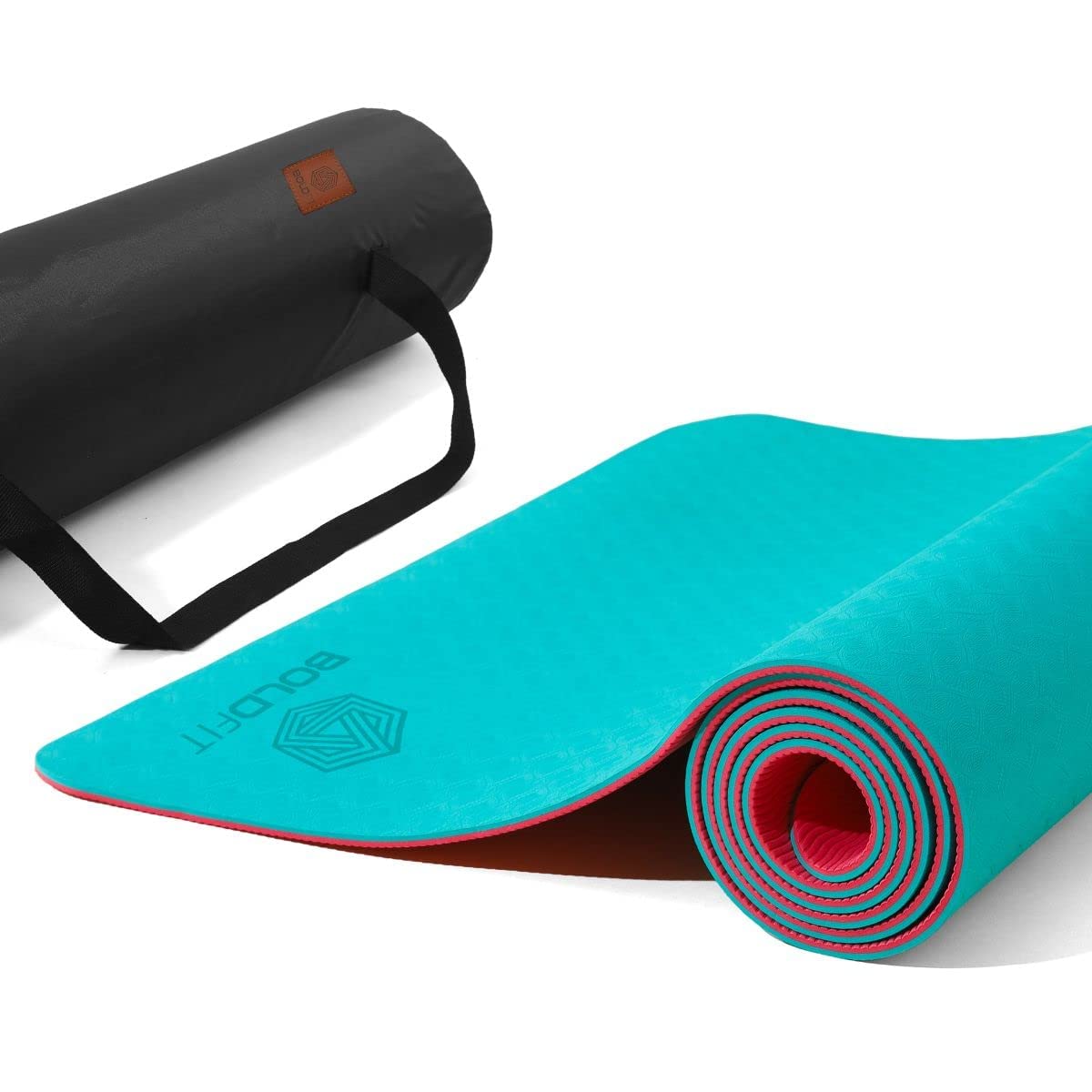 Premium Clever Yoga Mat - Extra Long Yoga Mat Suitable For All Yoga Types -  Workout Mat For Home Or On The Go - Includes Our Perfect Fit Mat Bag
