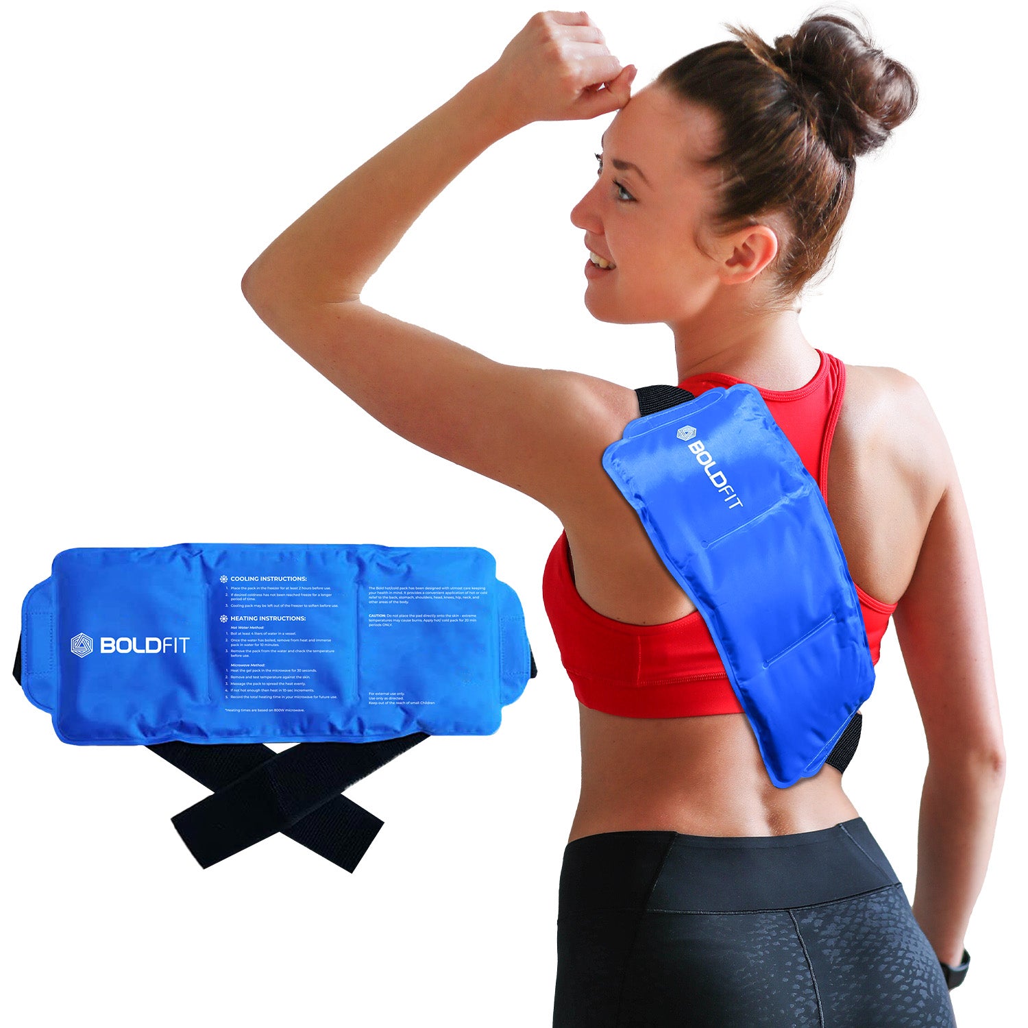 Strap on ice pack deals for back