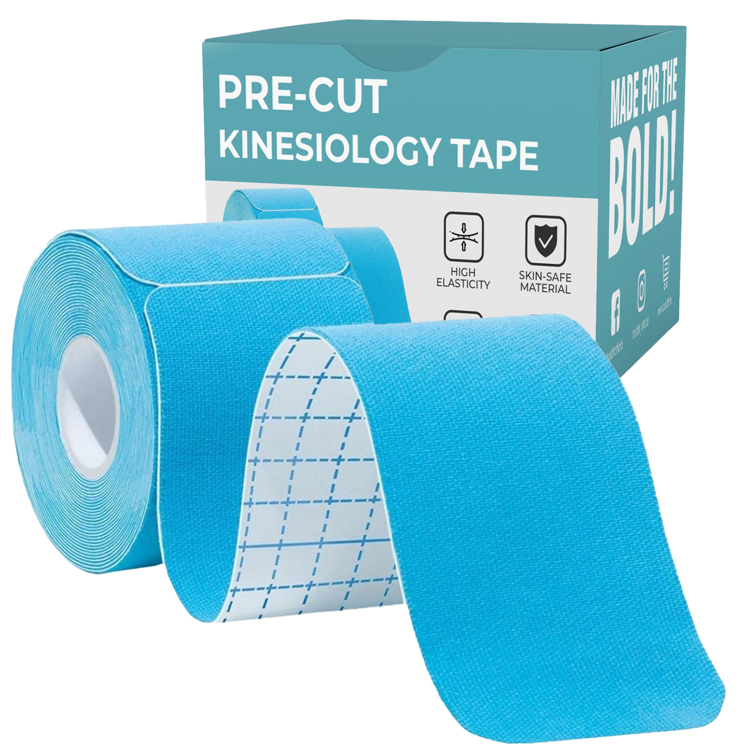 Kintape Cotton Plain Kineisology Tape Sports Tape Precut