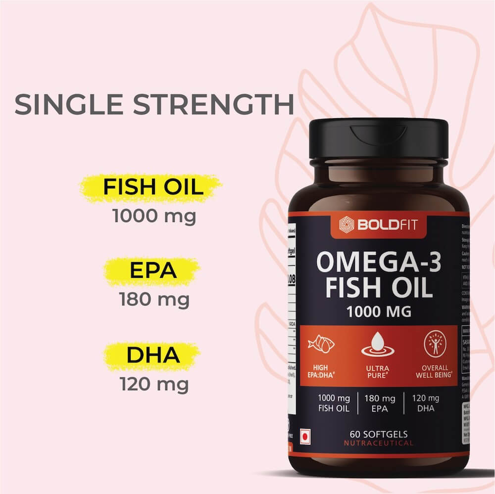 Boldfit Omega 3 Fish Oil 1000mg