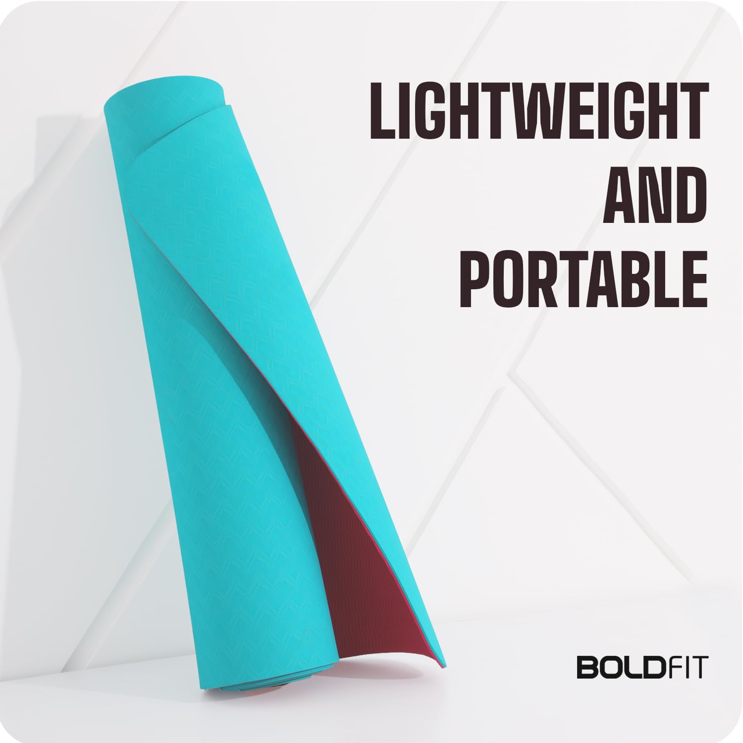 Boldfit Yoga Mat for Women and Men Fitness Exercise Of Home (6 Feet)