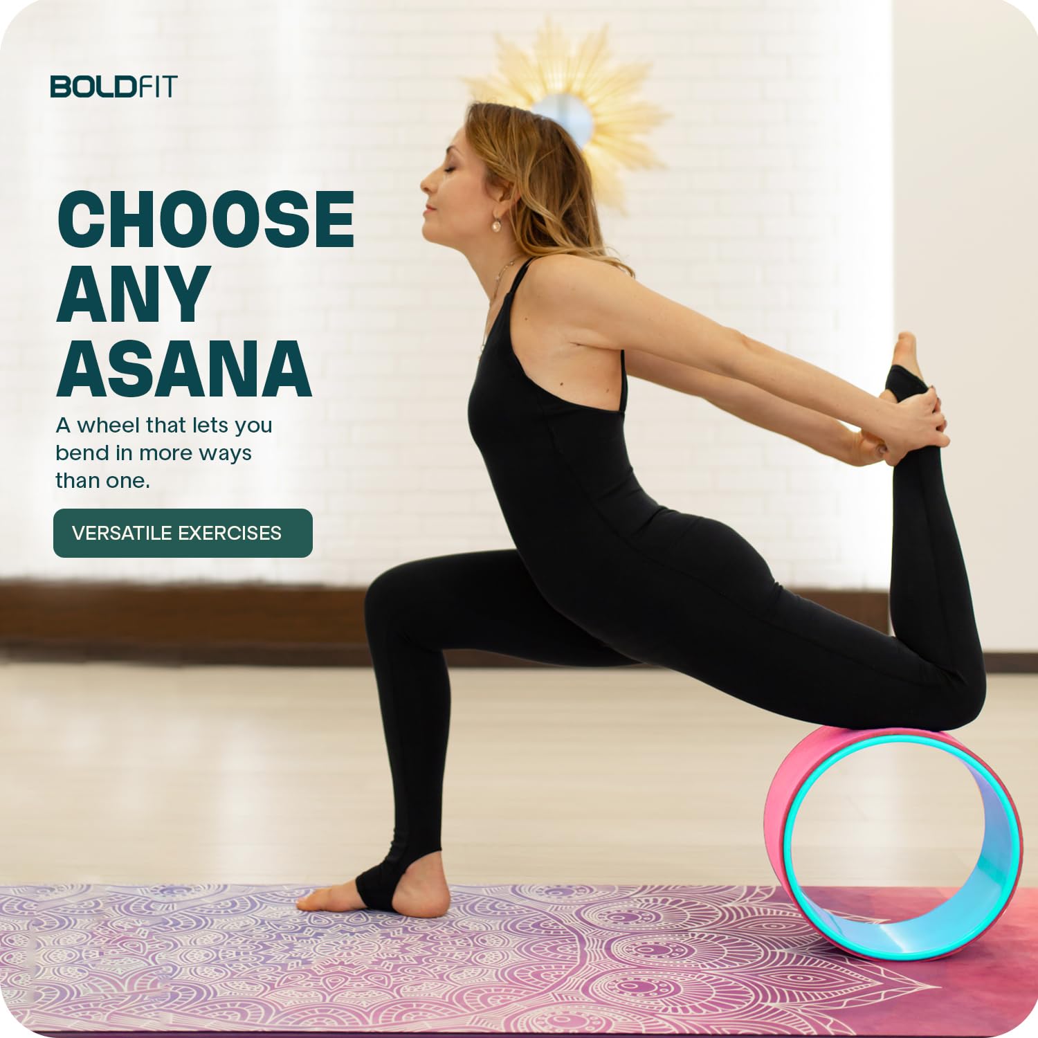 Boldfit Yoga Mat for Women Exercise Mat for Workout,Yoga,Pilates