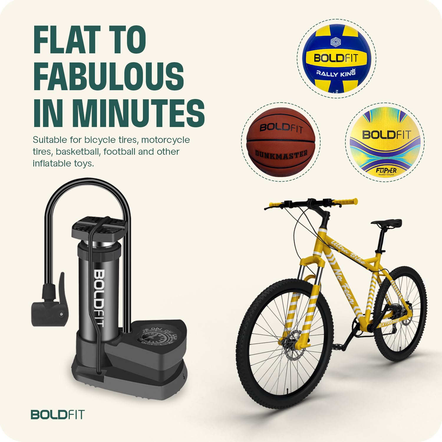 Bike and football store pump