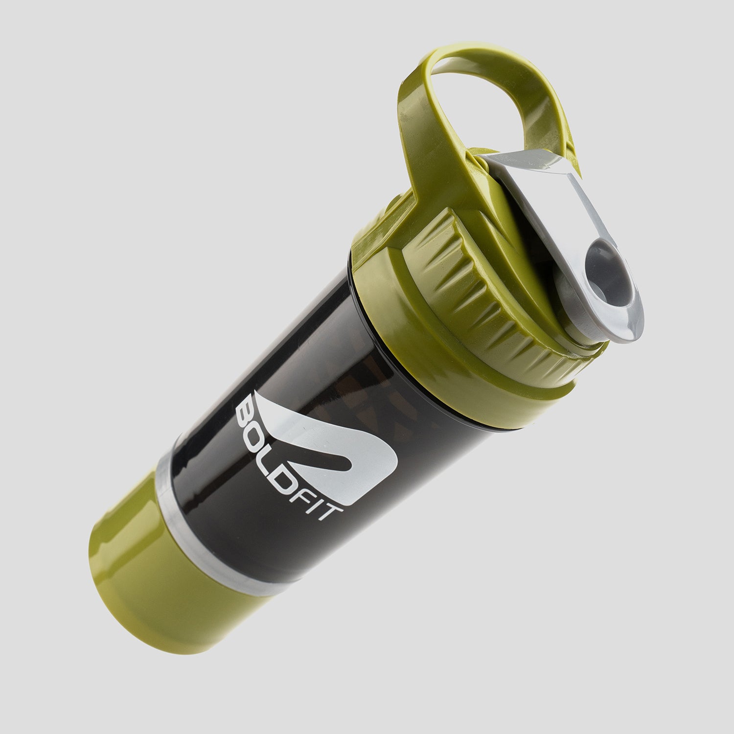 Boldfit Cyclone Shaker 500ml - Army Green