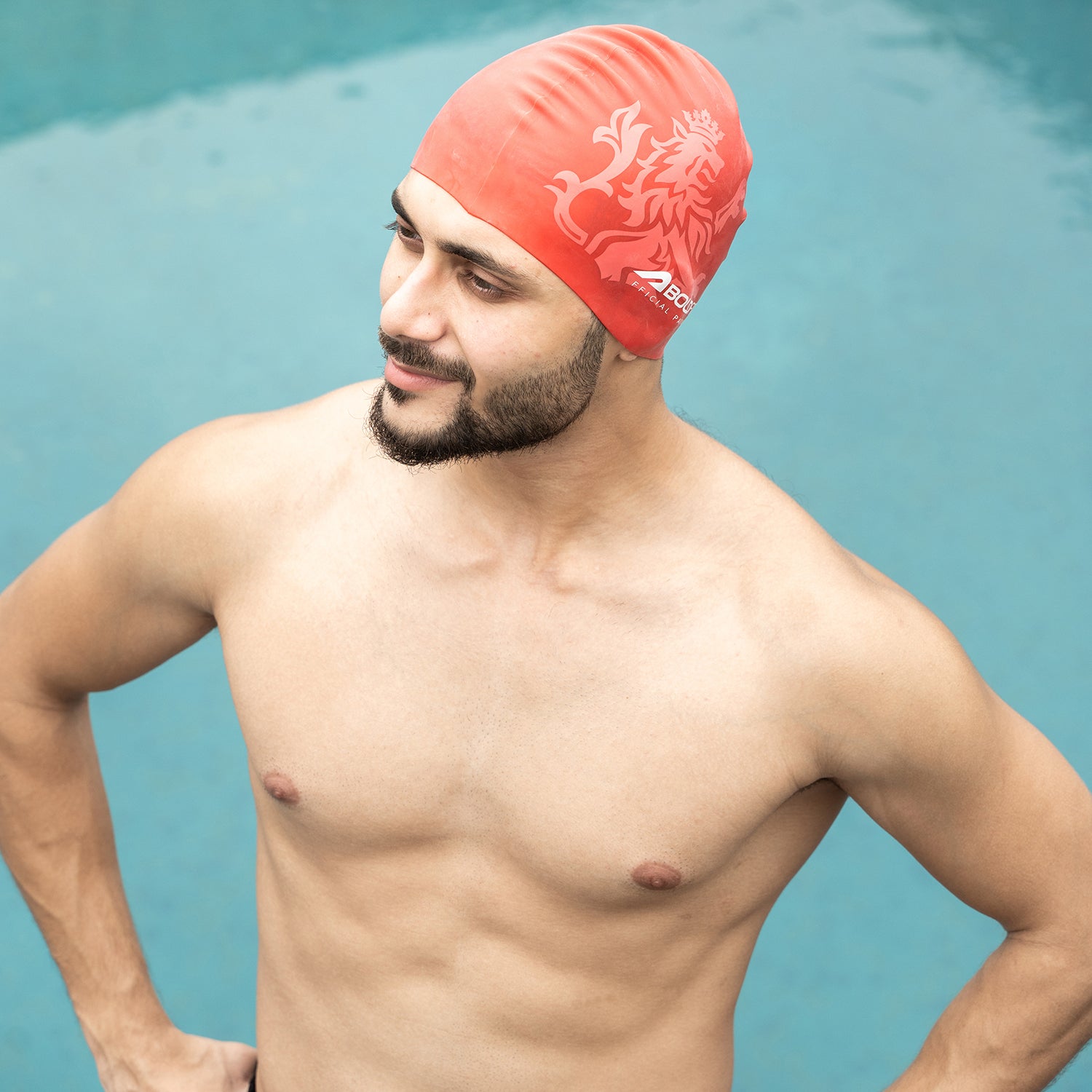 Boldfit x RCB Swim Cap -  Red