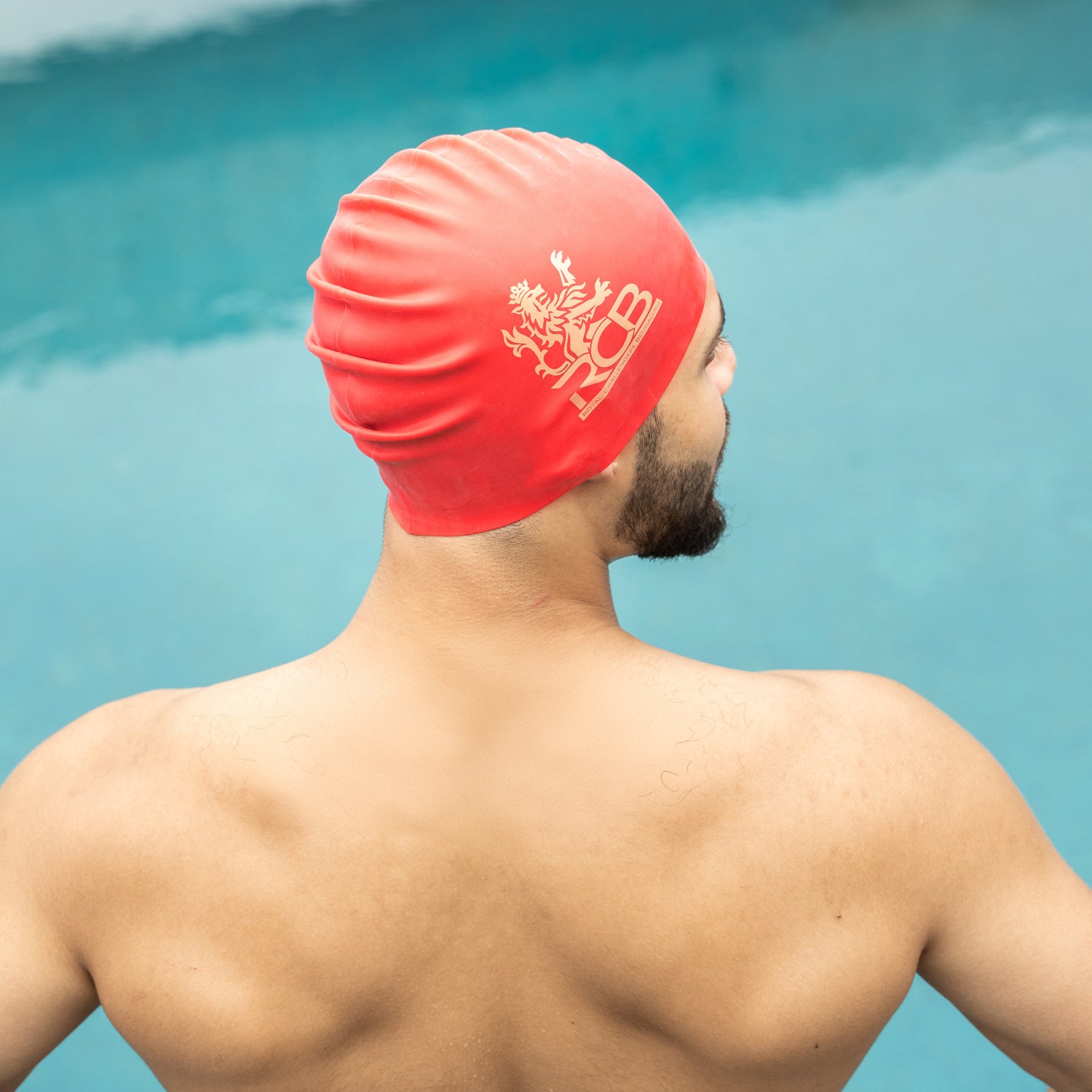 Boldfit x RCB Swim Cap -  Red