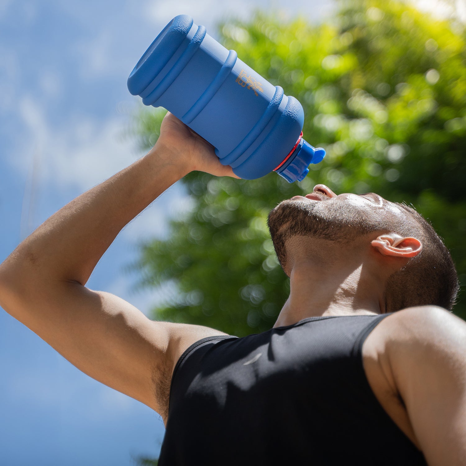 Boldfit x RCB 2.2L Blue Gallon Bottle