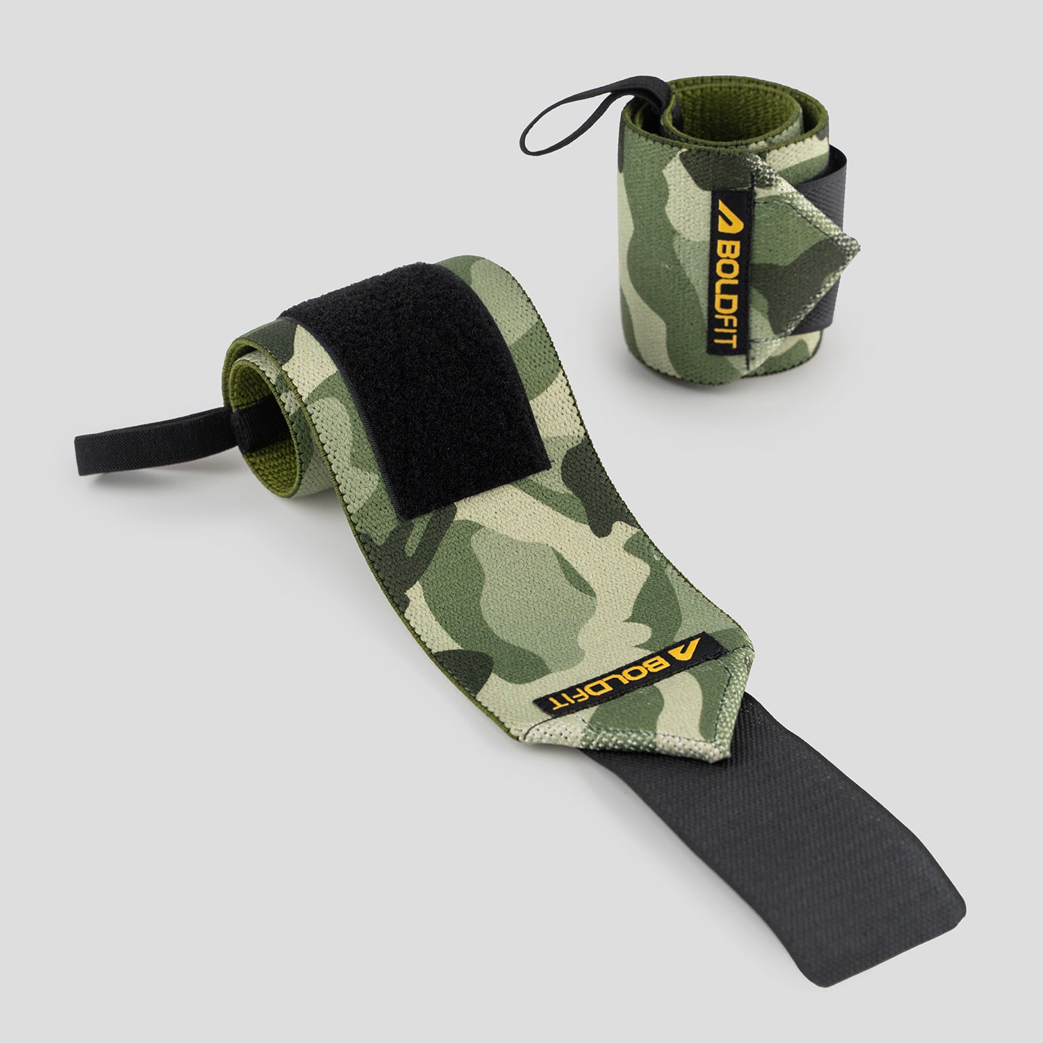 Boldfit Heavy Weight Wrist Supporter - Camp Green