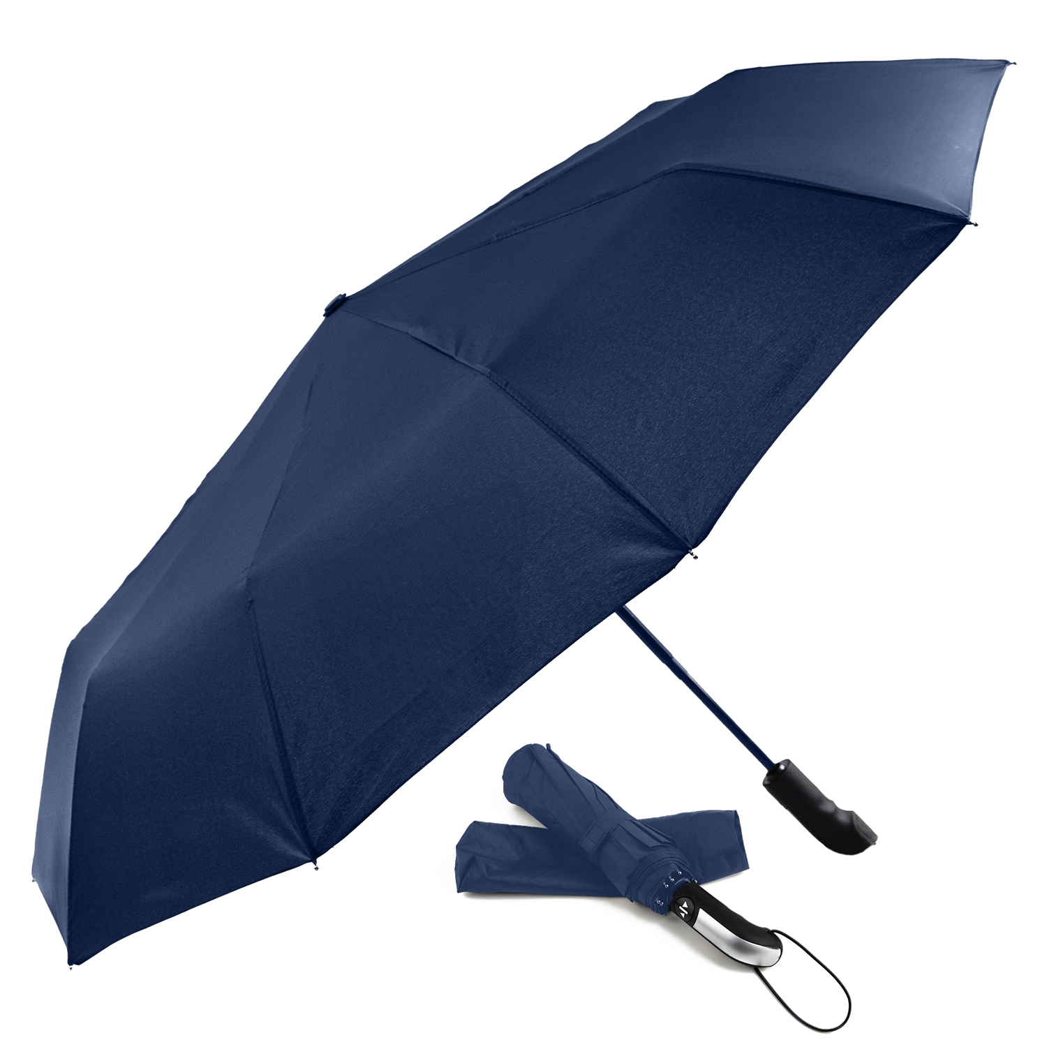 Boldfit Umbrella 23 Inch (Navy Blue) - Compact & Durable Windproof Folding Umbrella for Rain & UV Protection