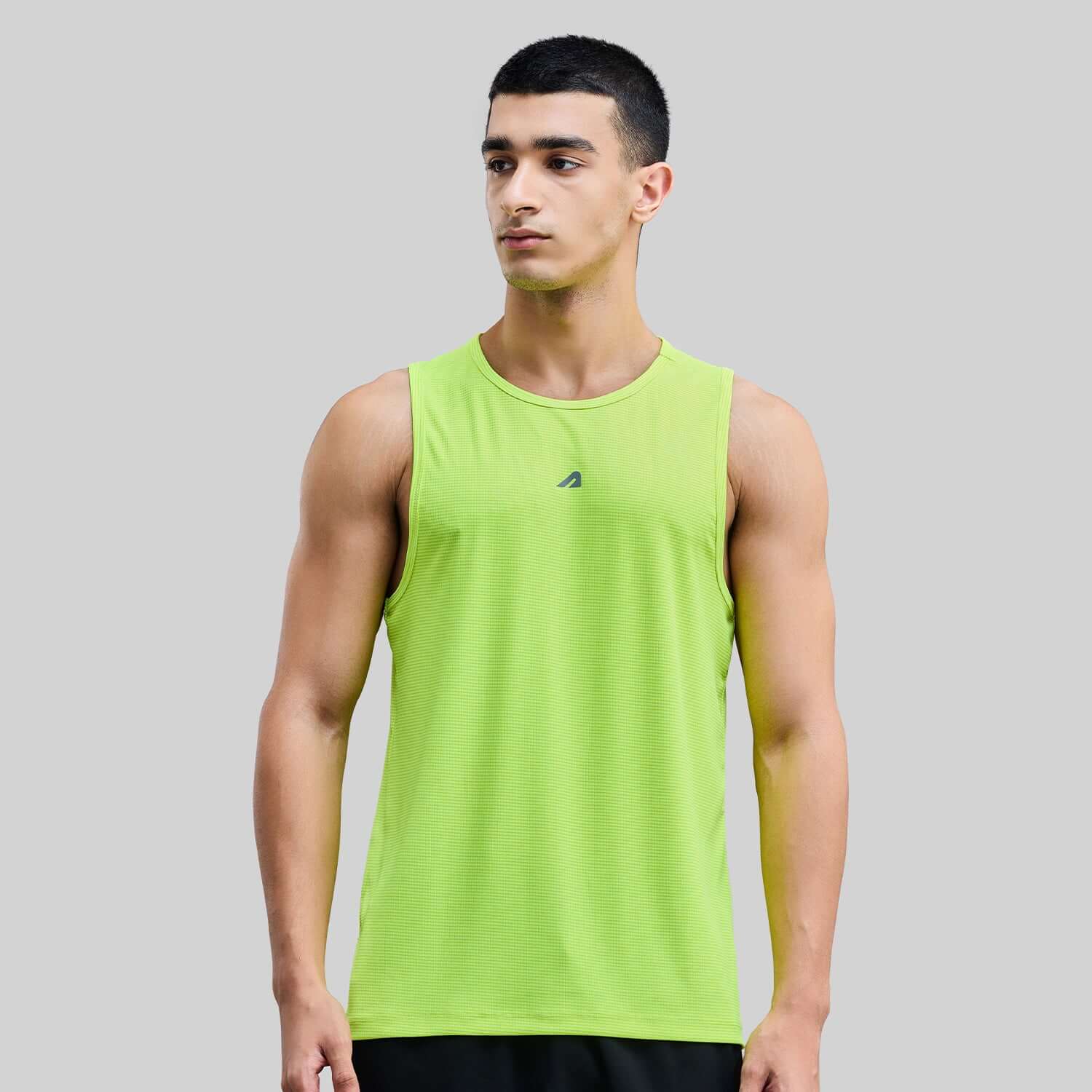 Power Mens Gym Vest - Neon Green