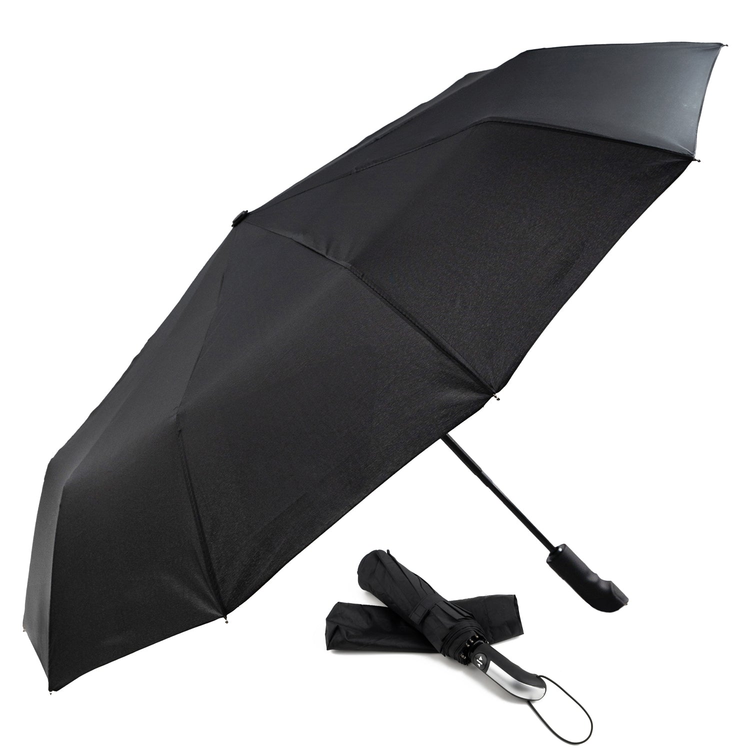 Boldfit Umbrella 23 Inch (Black) - Compact & Durable Windproof Folding Umbrella for Rain & UV Protection