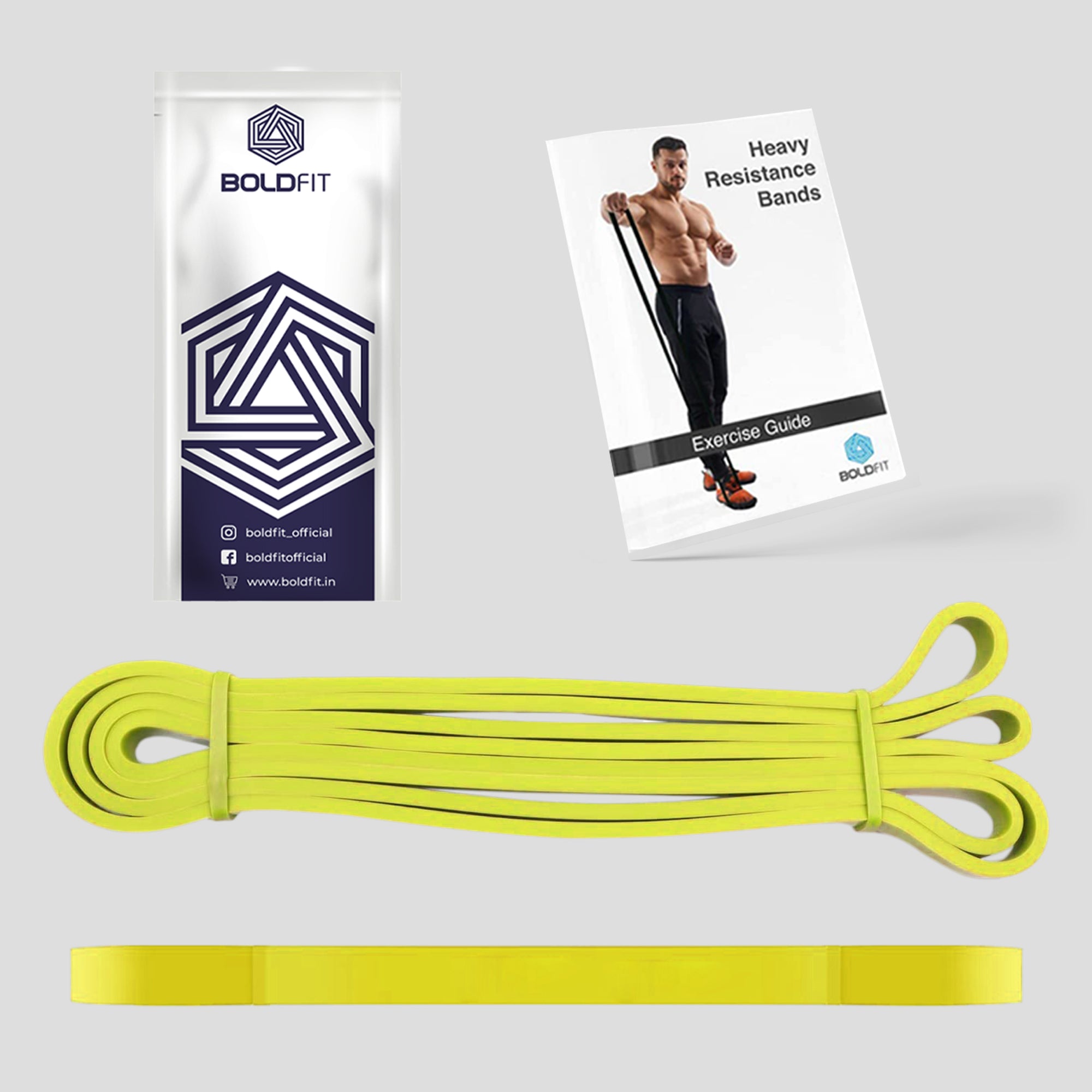 Boldfit Heavy Resistance Band - Set of 3