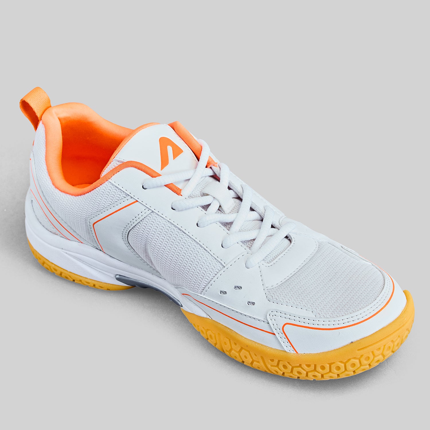 Archer Badminton Shoes - White-Orange