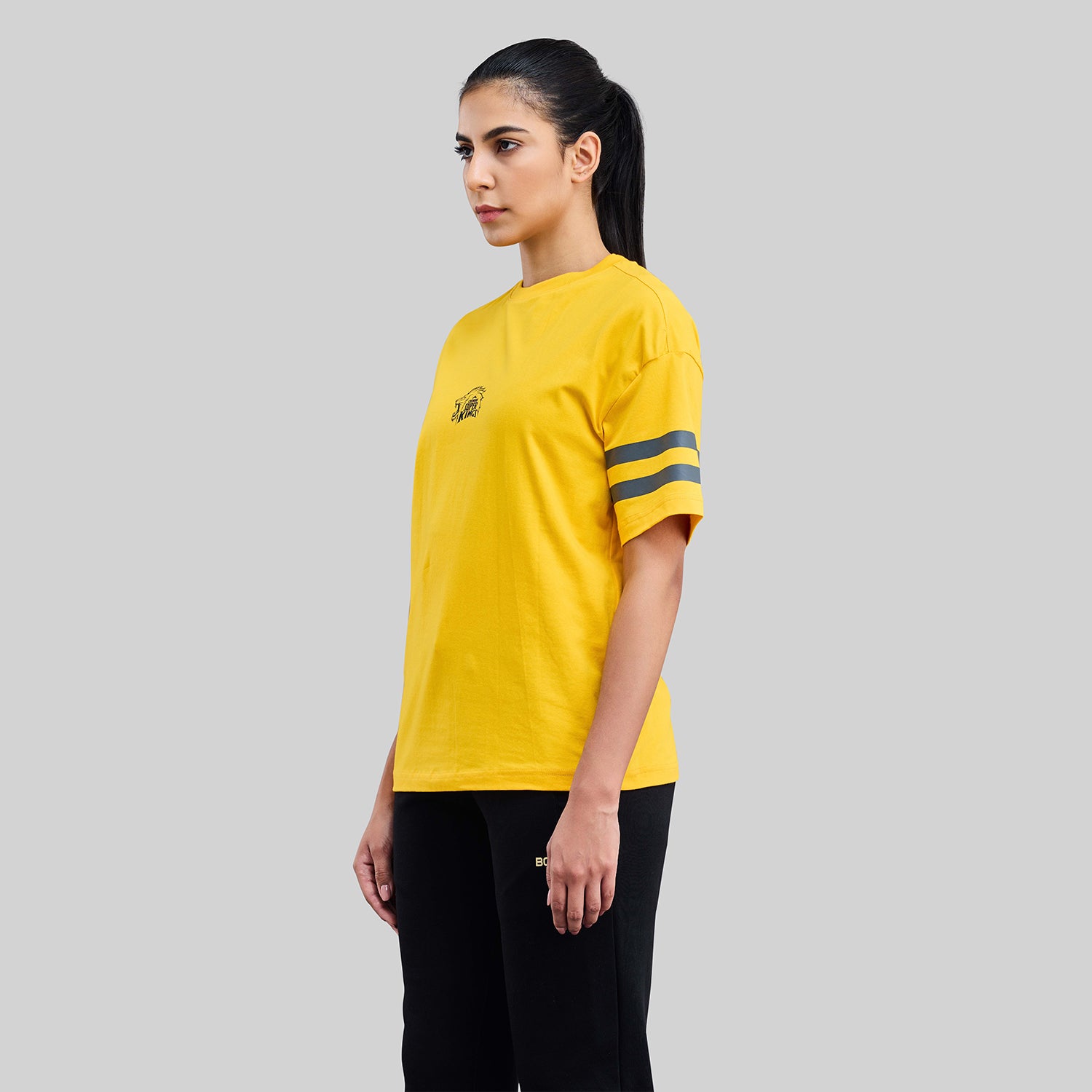 Official CSK Merch - Yellow Thala Women's Oversized T-Shirt
