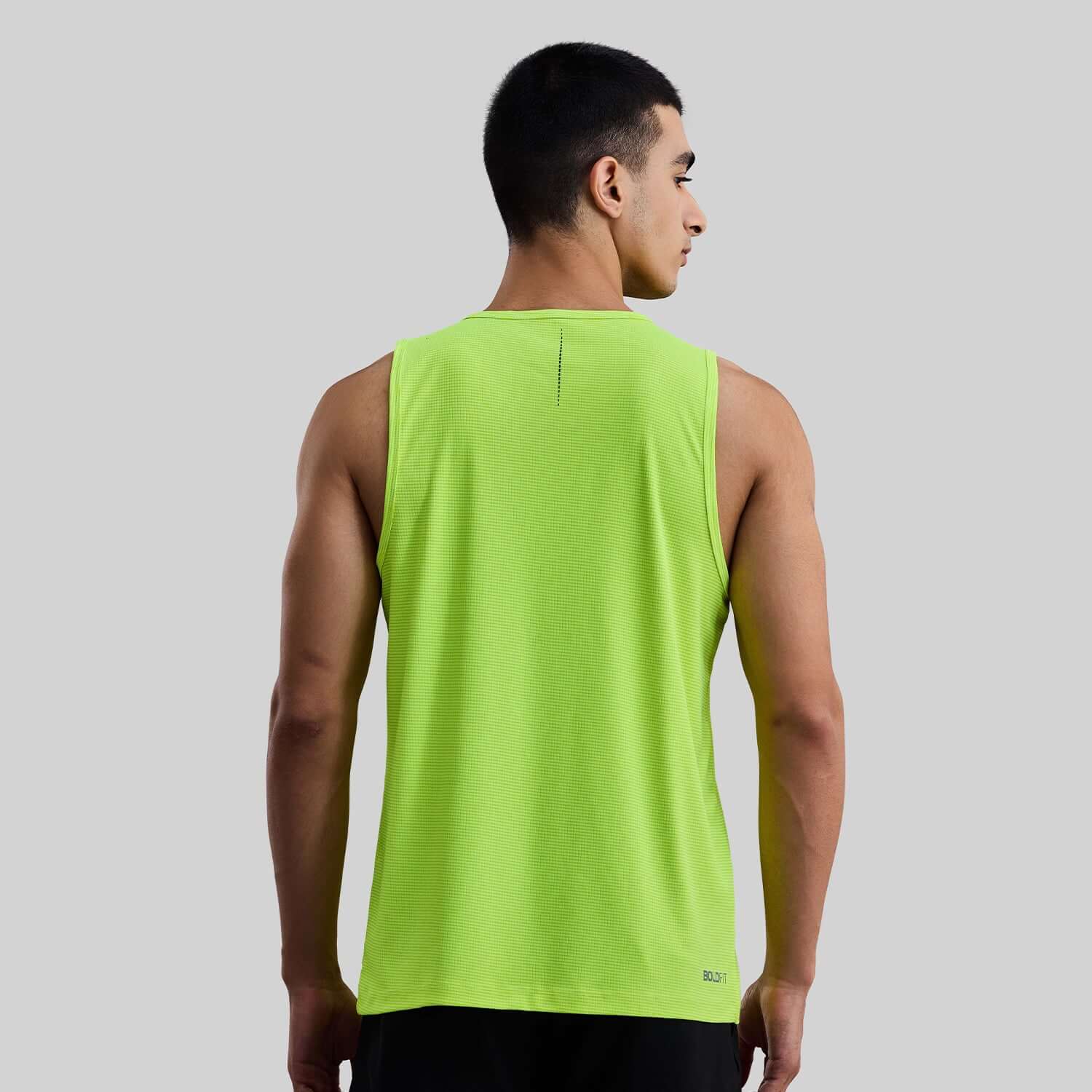 Power Mens Gym Vest - Neon Green