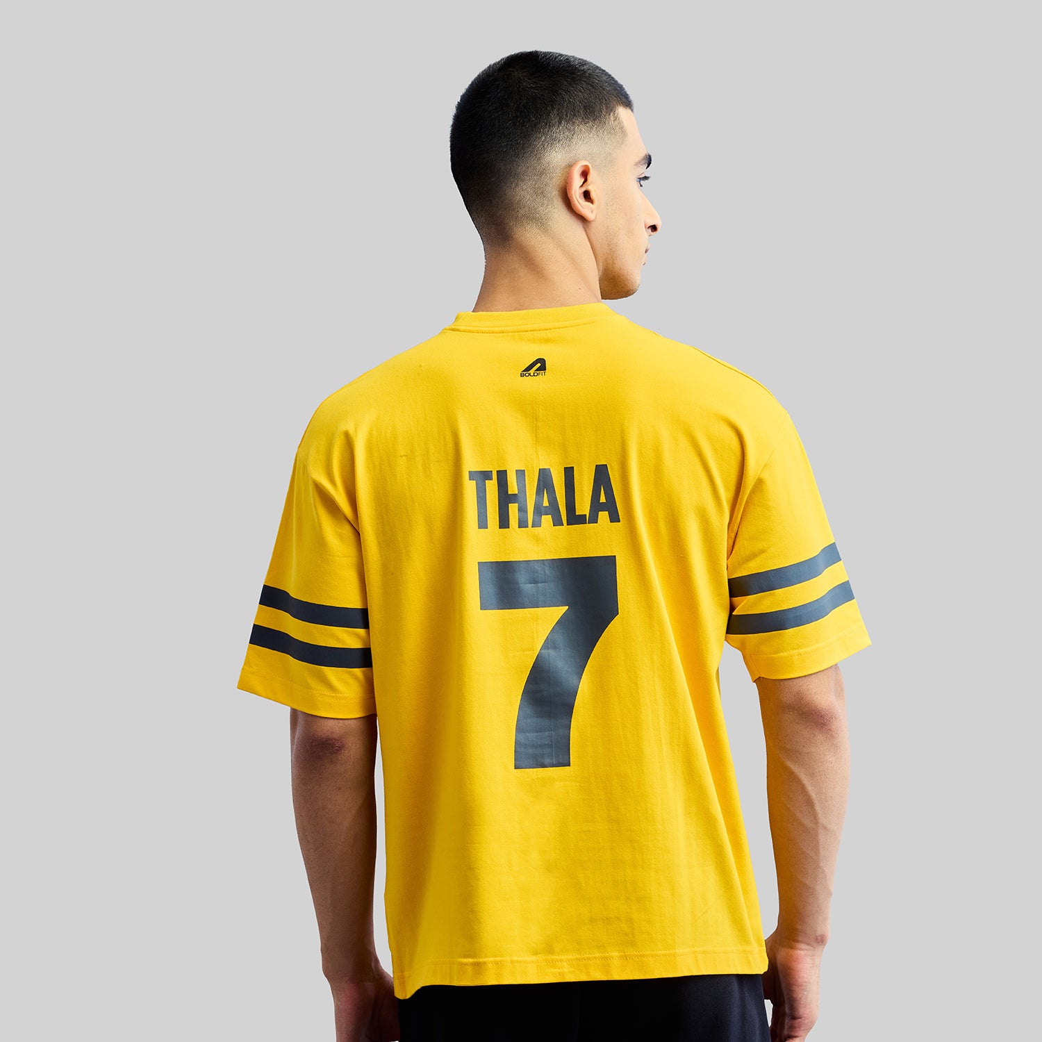 Official CSK Merch - Yellow Thala Men's Oversized T-shirt
