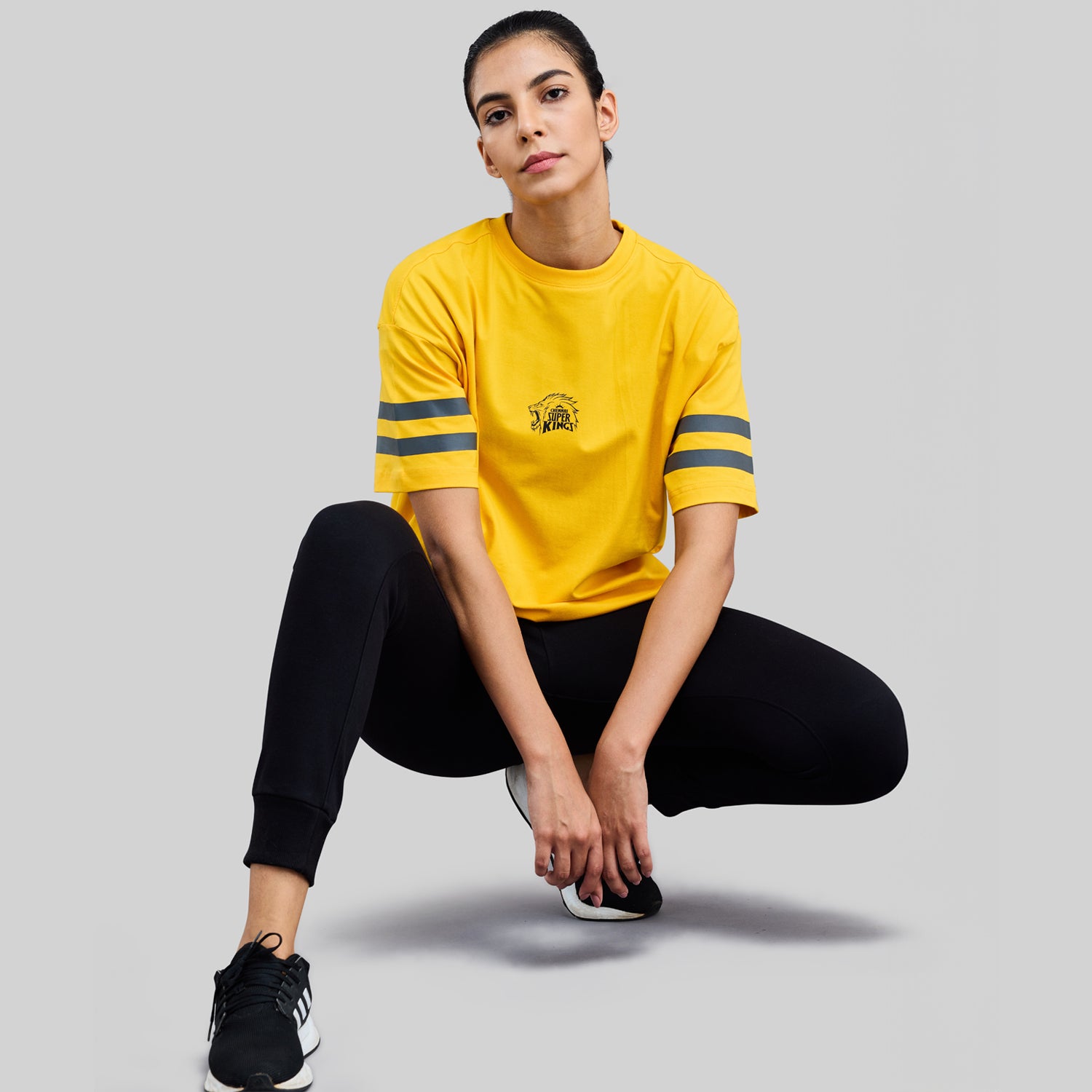 Official CSK Merch - Yellow Thala Women's Oversized T-Shirt