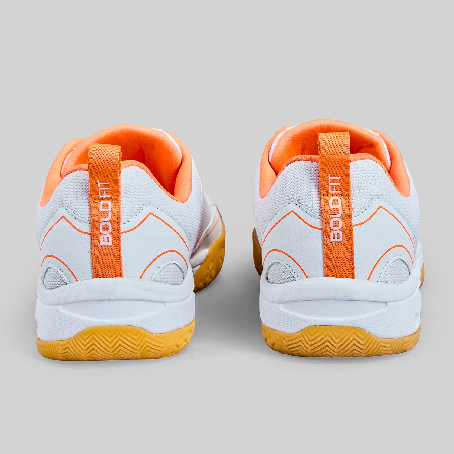 Archer Badminton Shoes - White-Orange