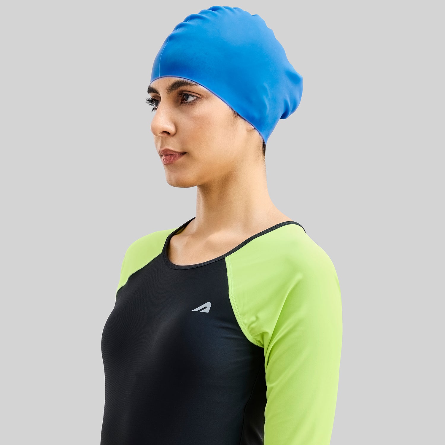 AquaFlex Swim Cap - Blue