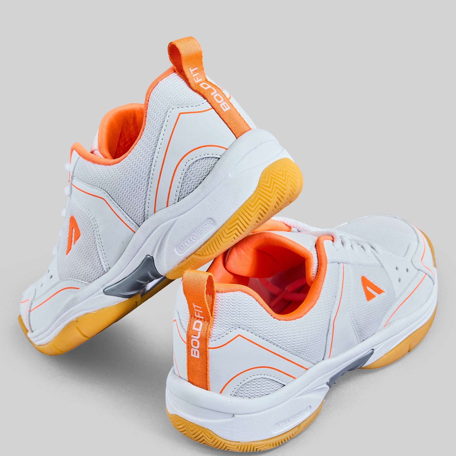 Archer Badminton Shoes - White-Orange