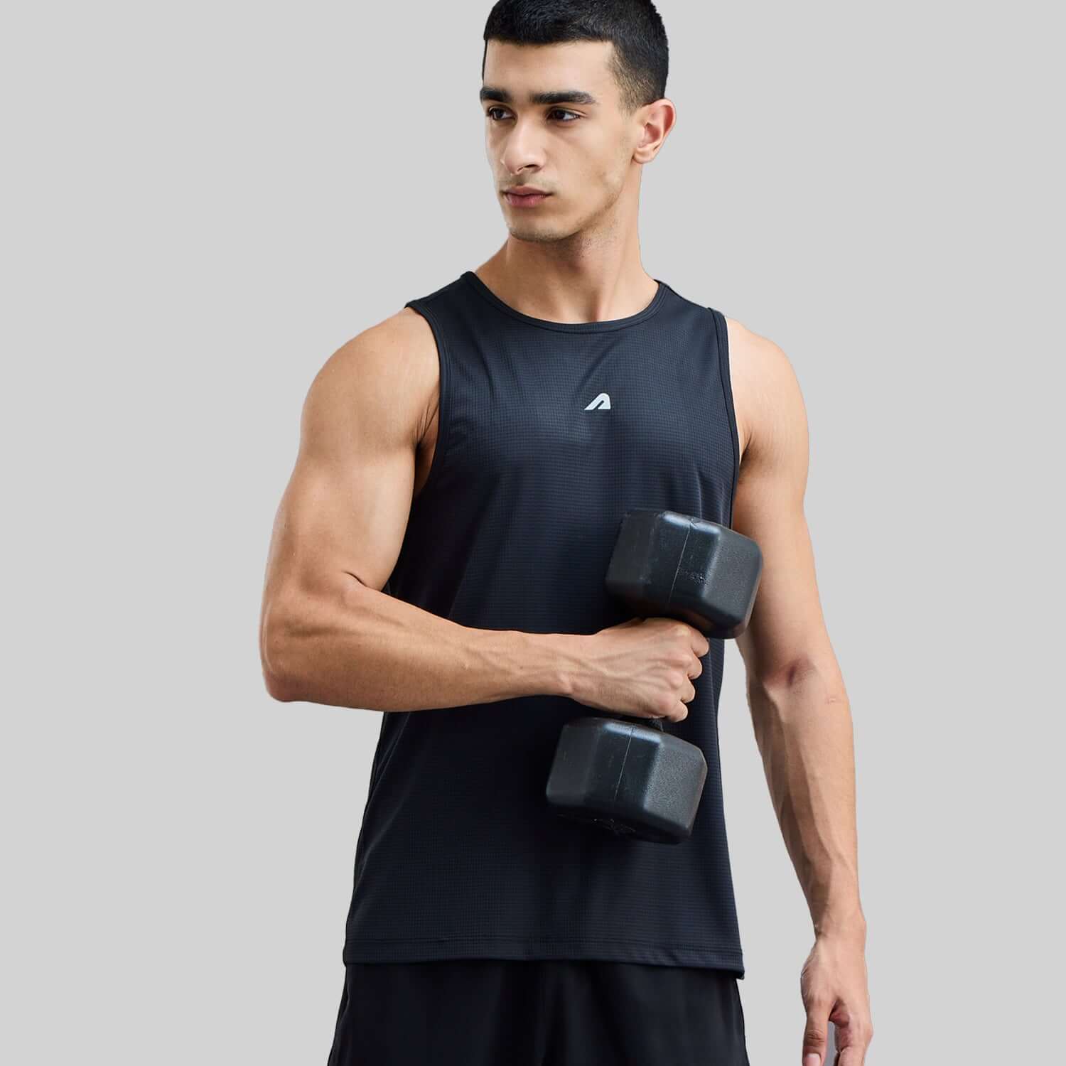 Power Mens Gym Vest - Black