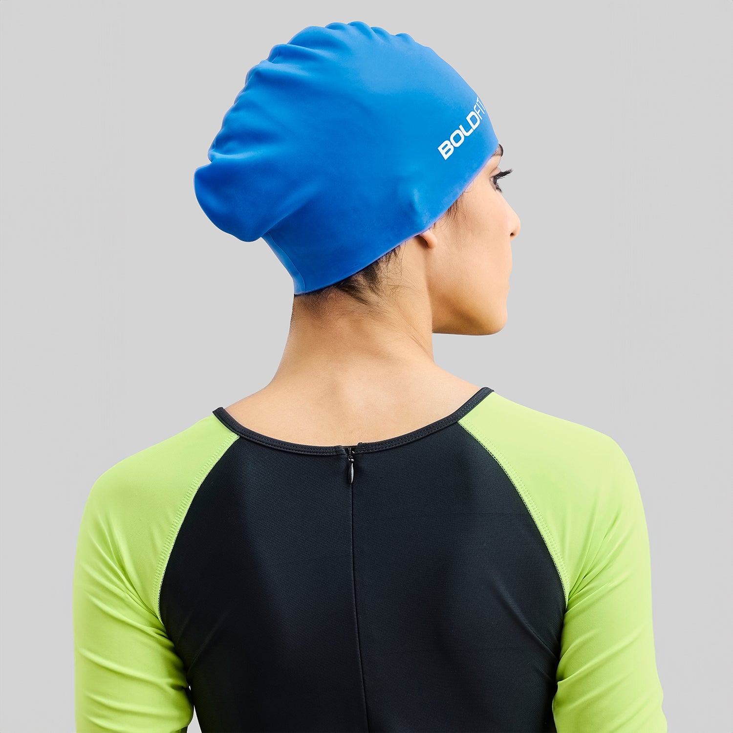 AquaFlex Swim Cap - Blue