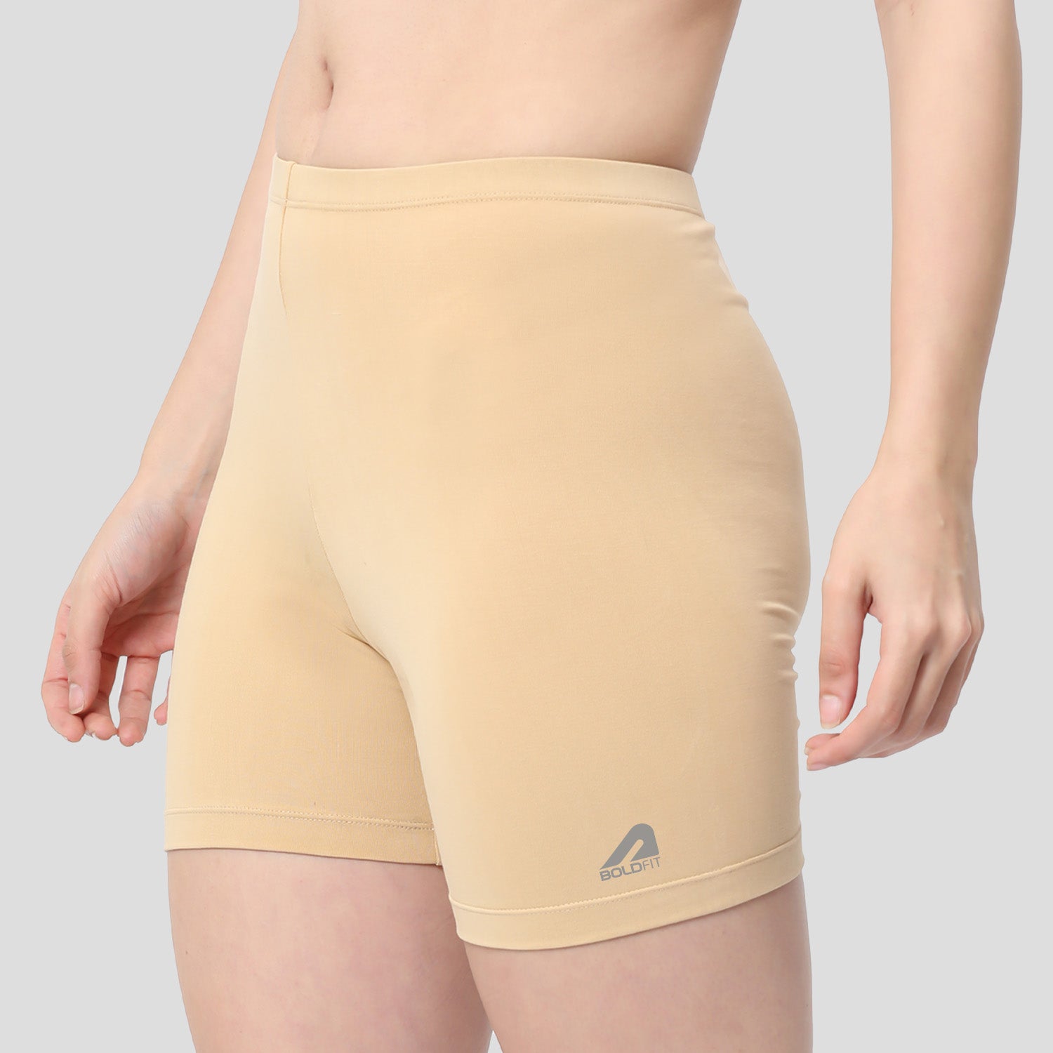 PowerMove Womens Active Shorts - Beige