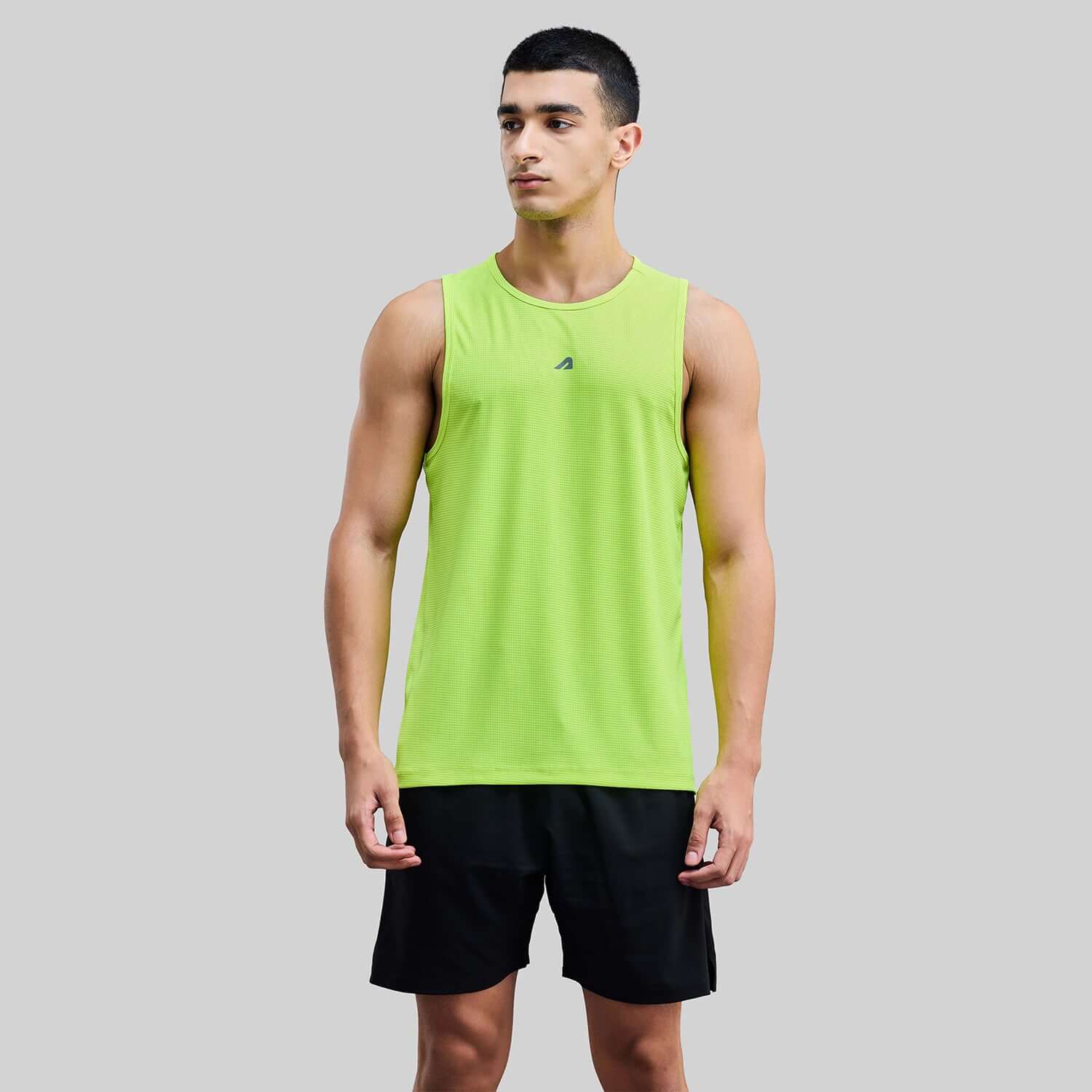 Power Mens Gym Vest - Neon Green