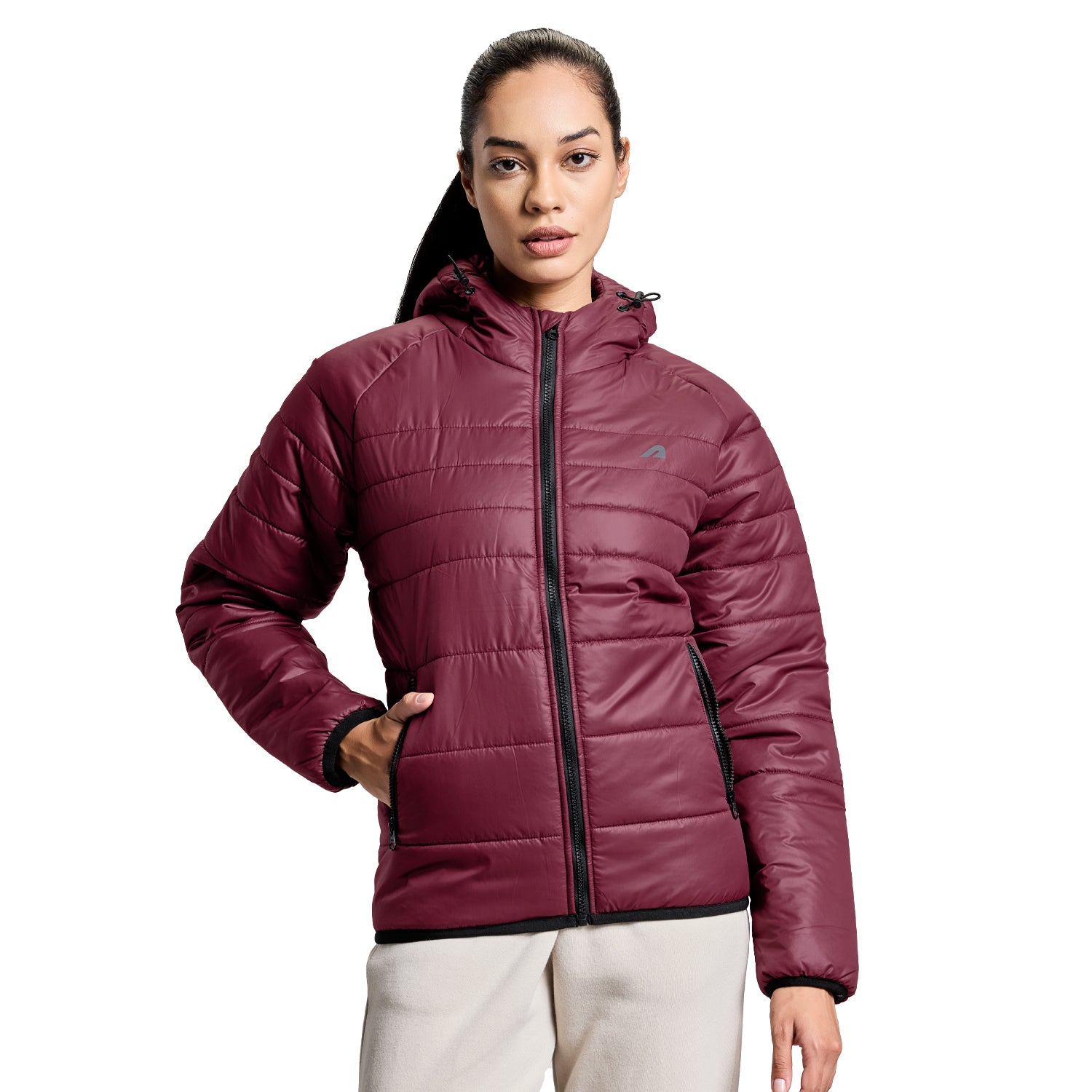 Polar Womens Puffer Jacket - Windsor Wine