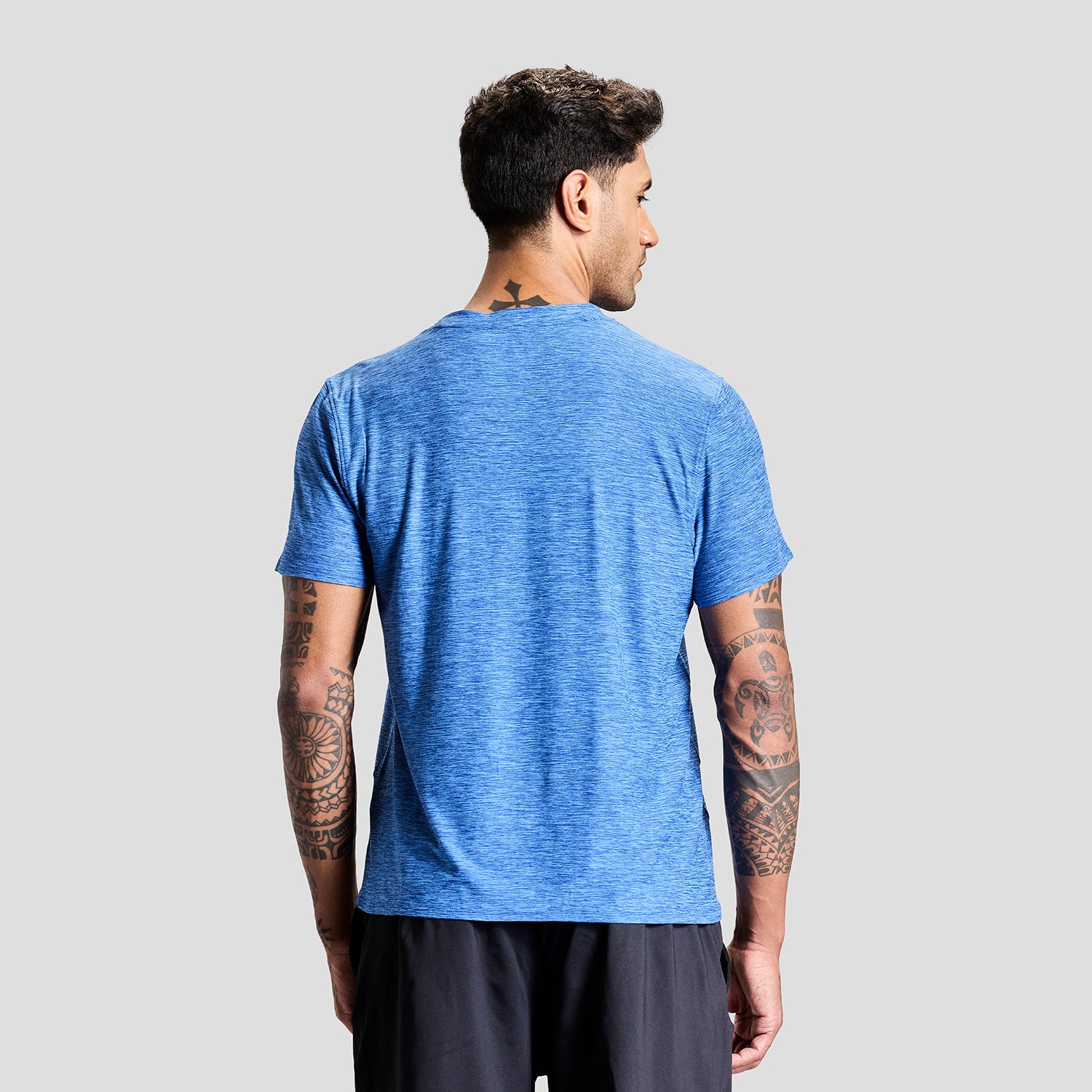 Intense Mens Tee - Melange Blue