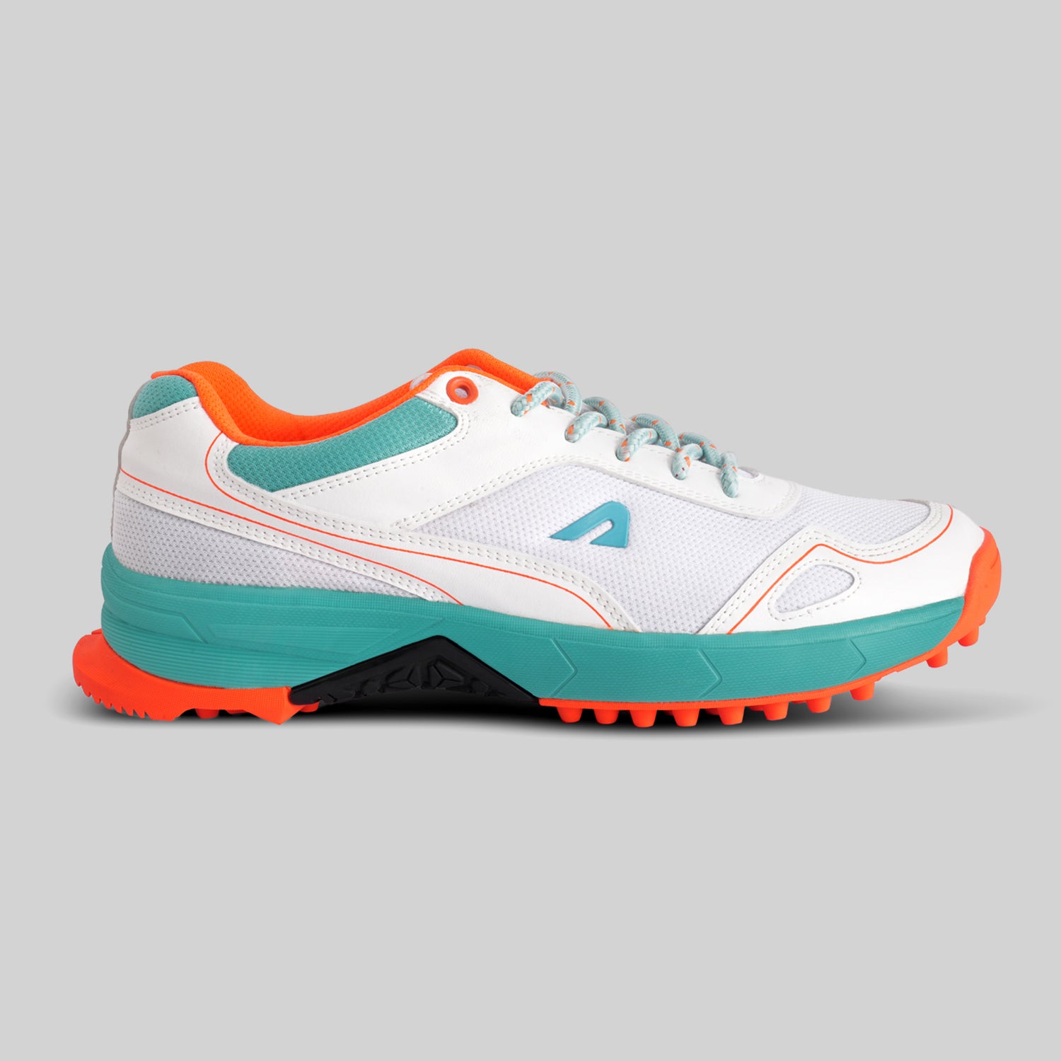 TurfPro Cricket Shoes - Mint-Orange