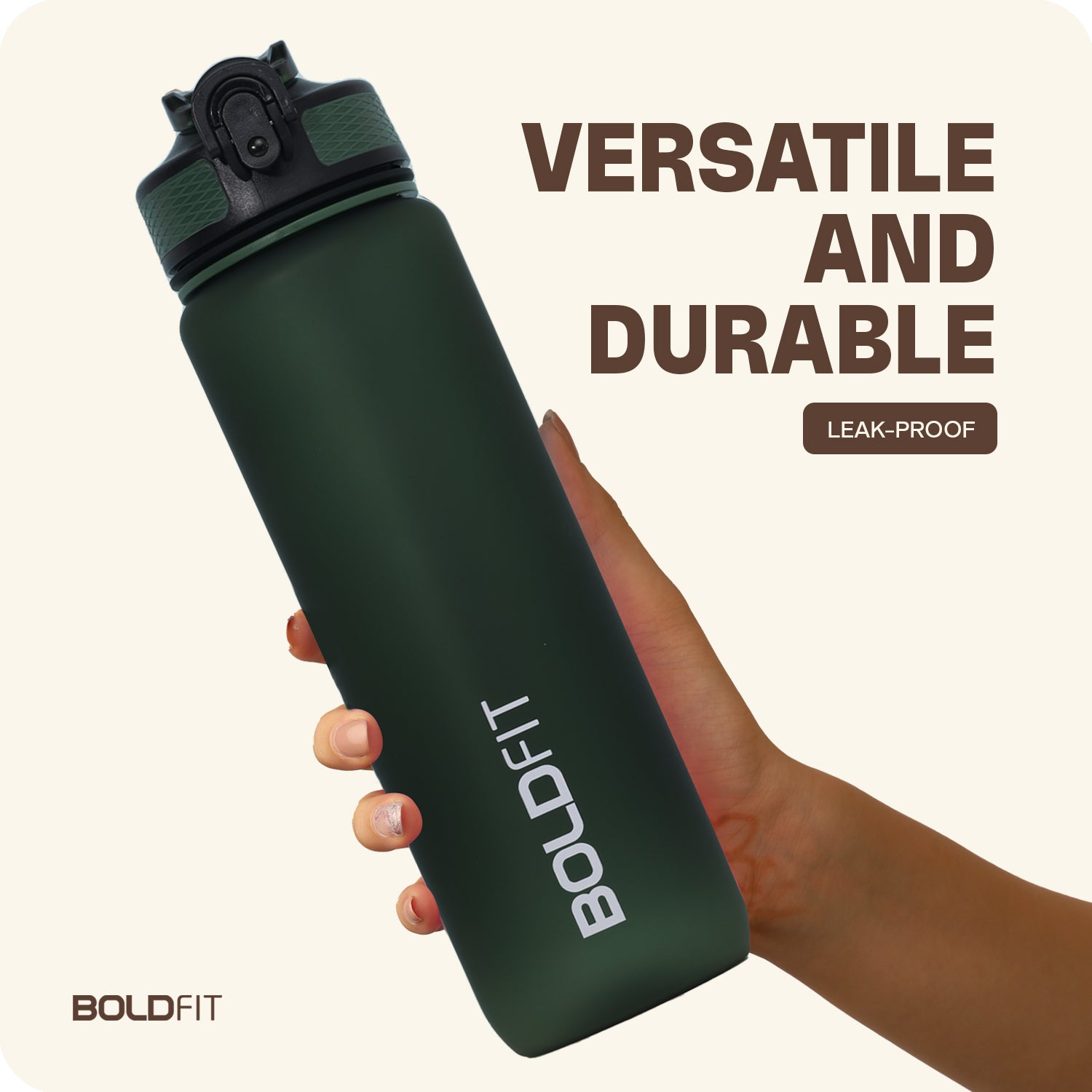 Aqua Motivational Bottle Hunter Green - 1L