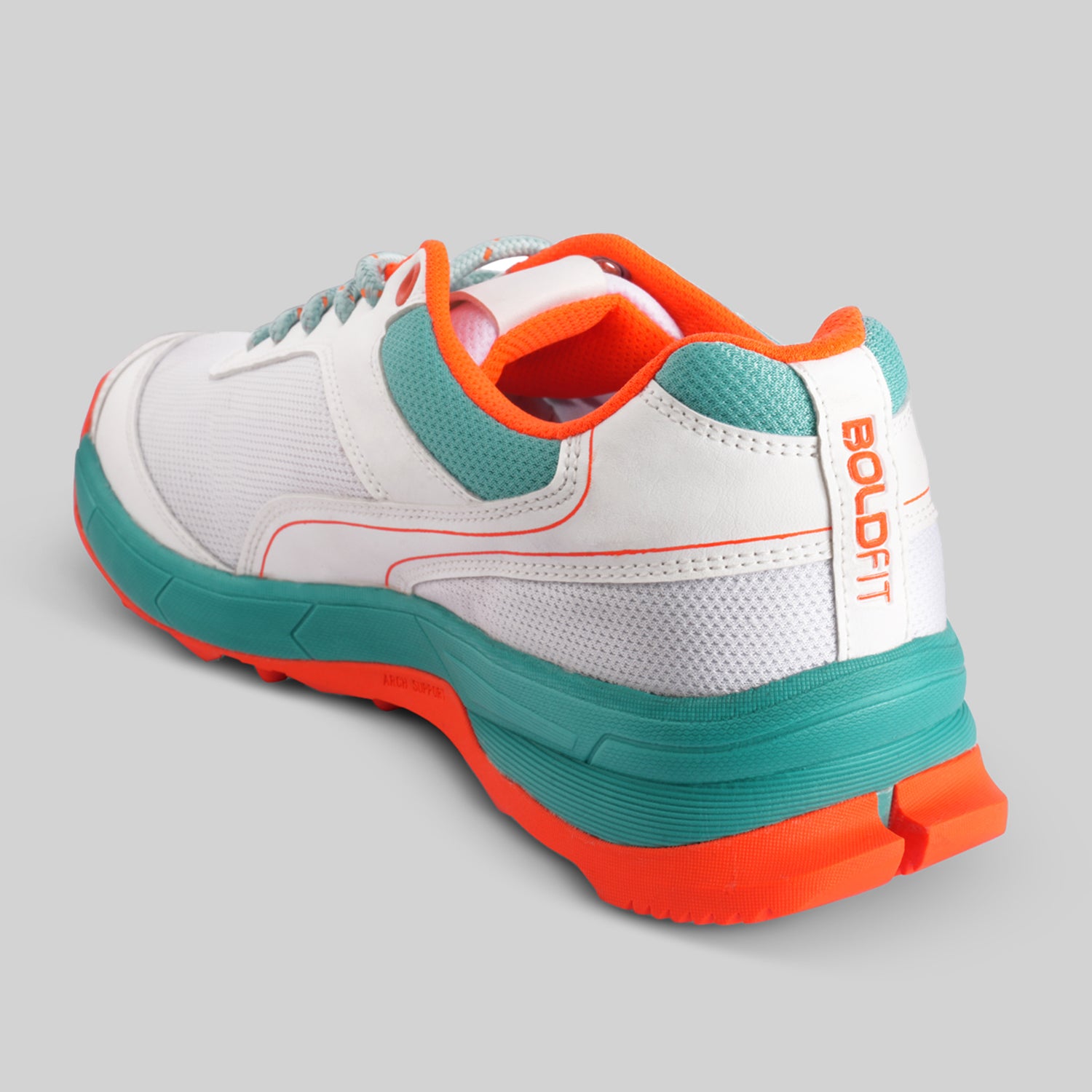 TurfPro Cricket Shoes - Mint-Orange