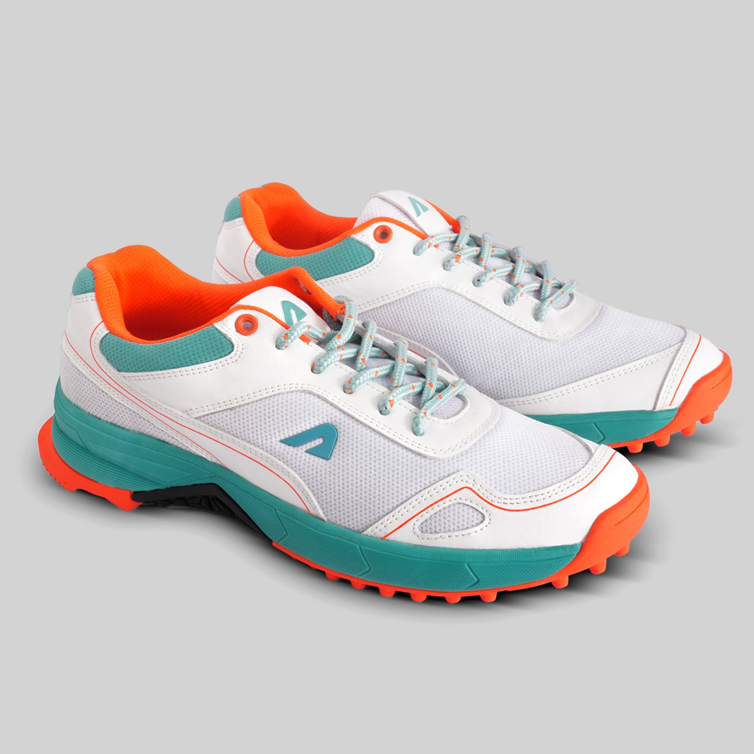 TurfPro Cricket Shoes - Mint-Orange