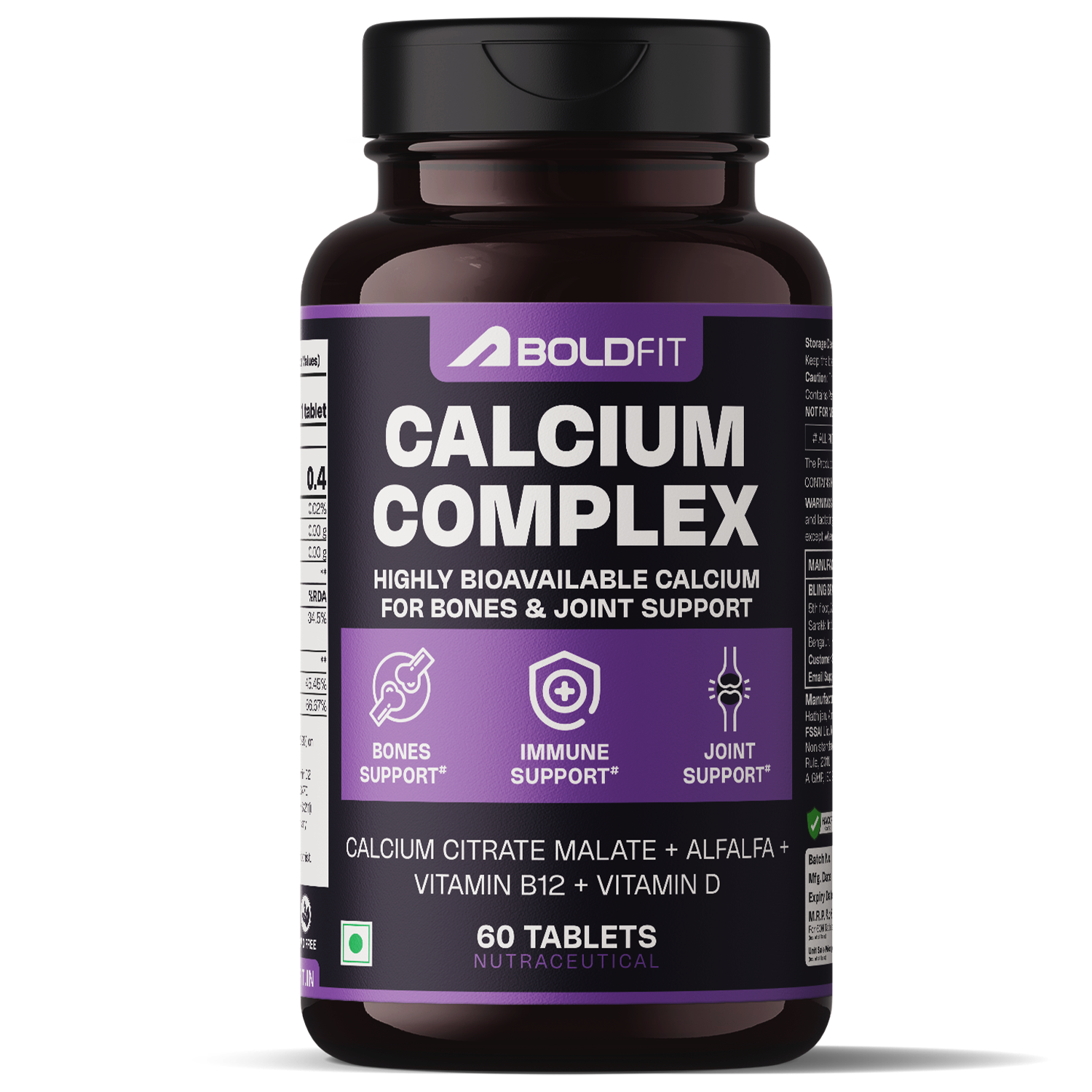 Calcium Complex Supplement 1000mg With Alfalfa For Women And Men