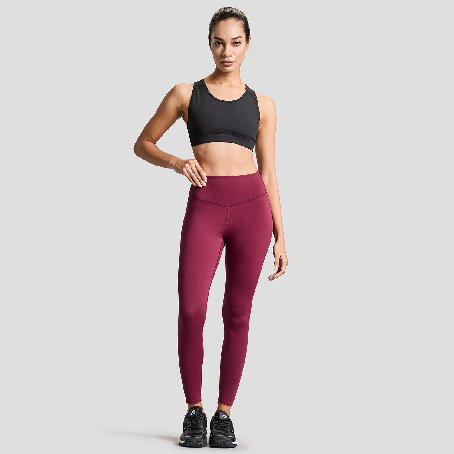 Womens Limitless Leggings -Burgundy