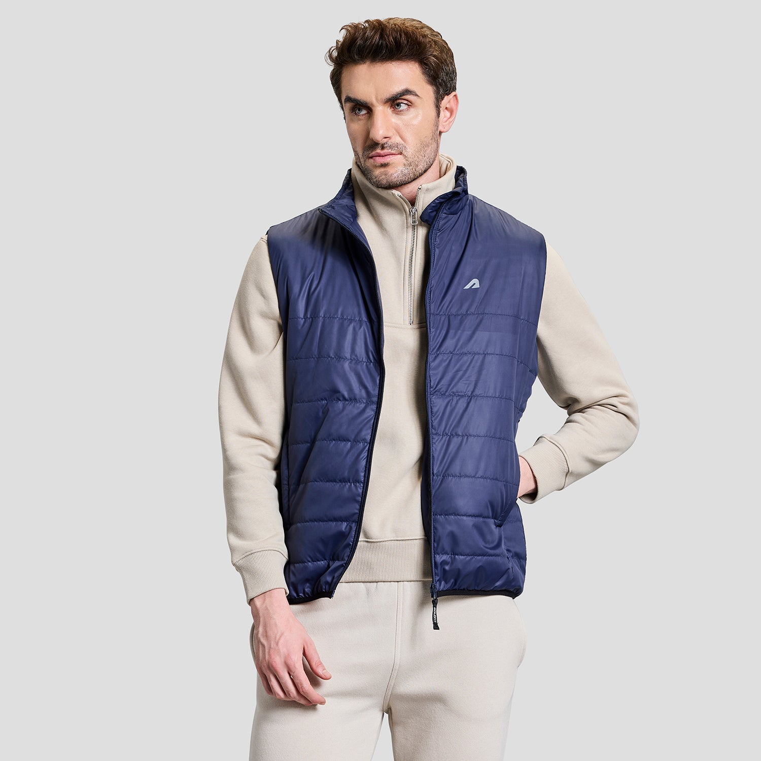 Boldfit Alpine Sleeveless Jacket for Men - BFTBM4006S Navy