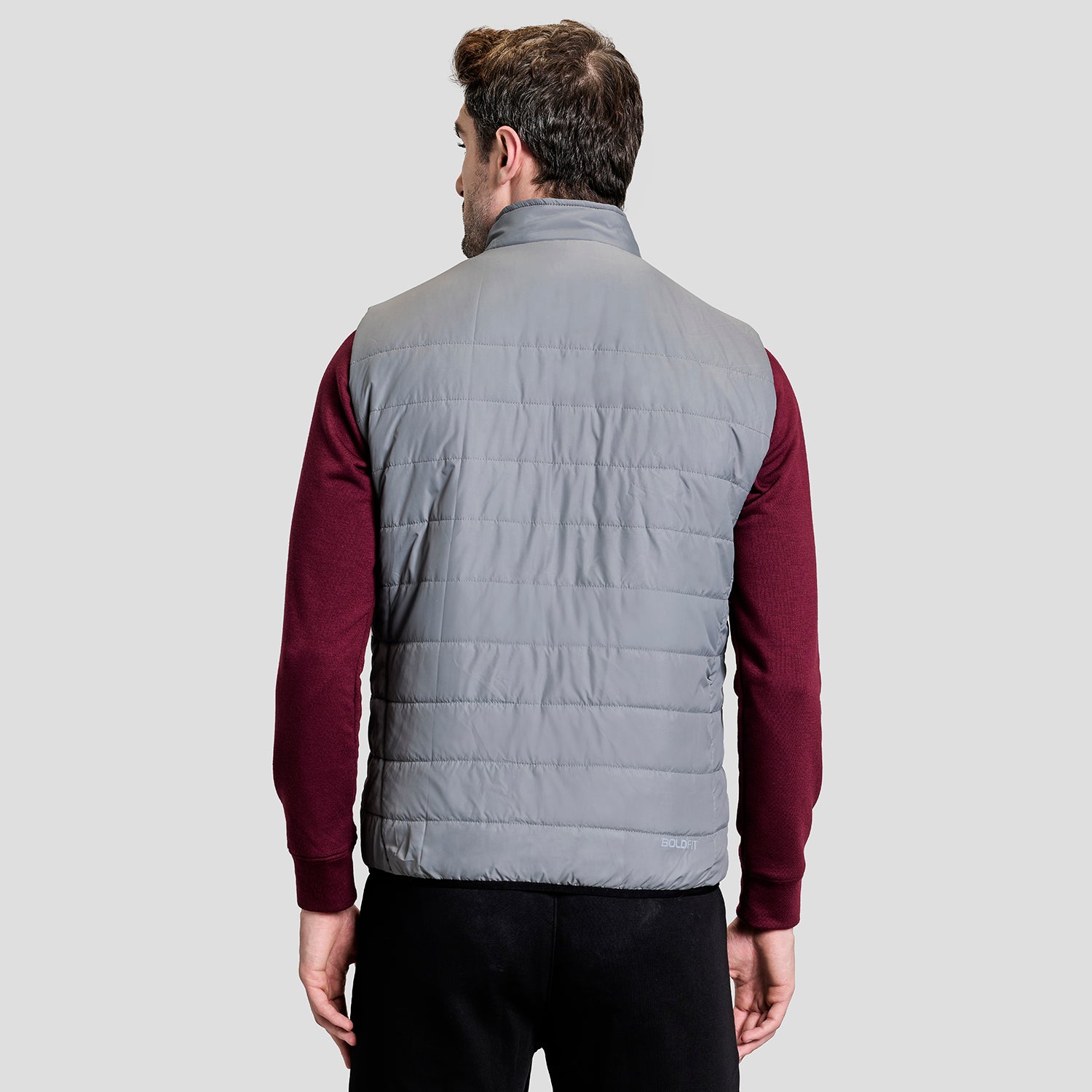 Boldfit Alpine Sleeveless Jacket for Men - BFTBM4006S Grey