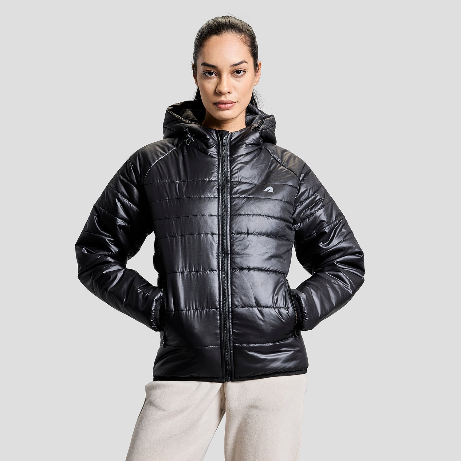 Polar Womens Puffer Jacket - Black