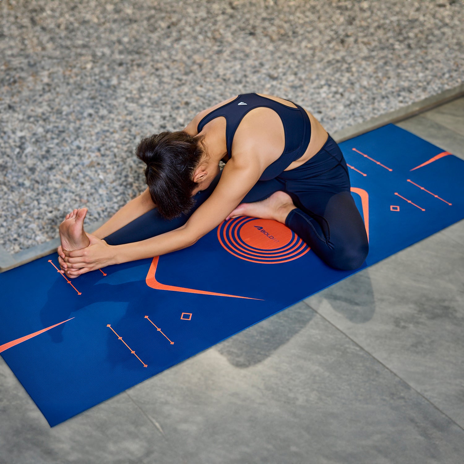 Invincible Yoga Mat - Blue