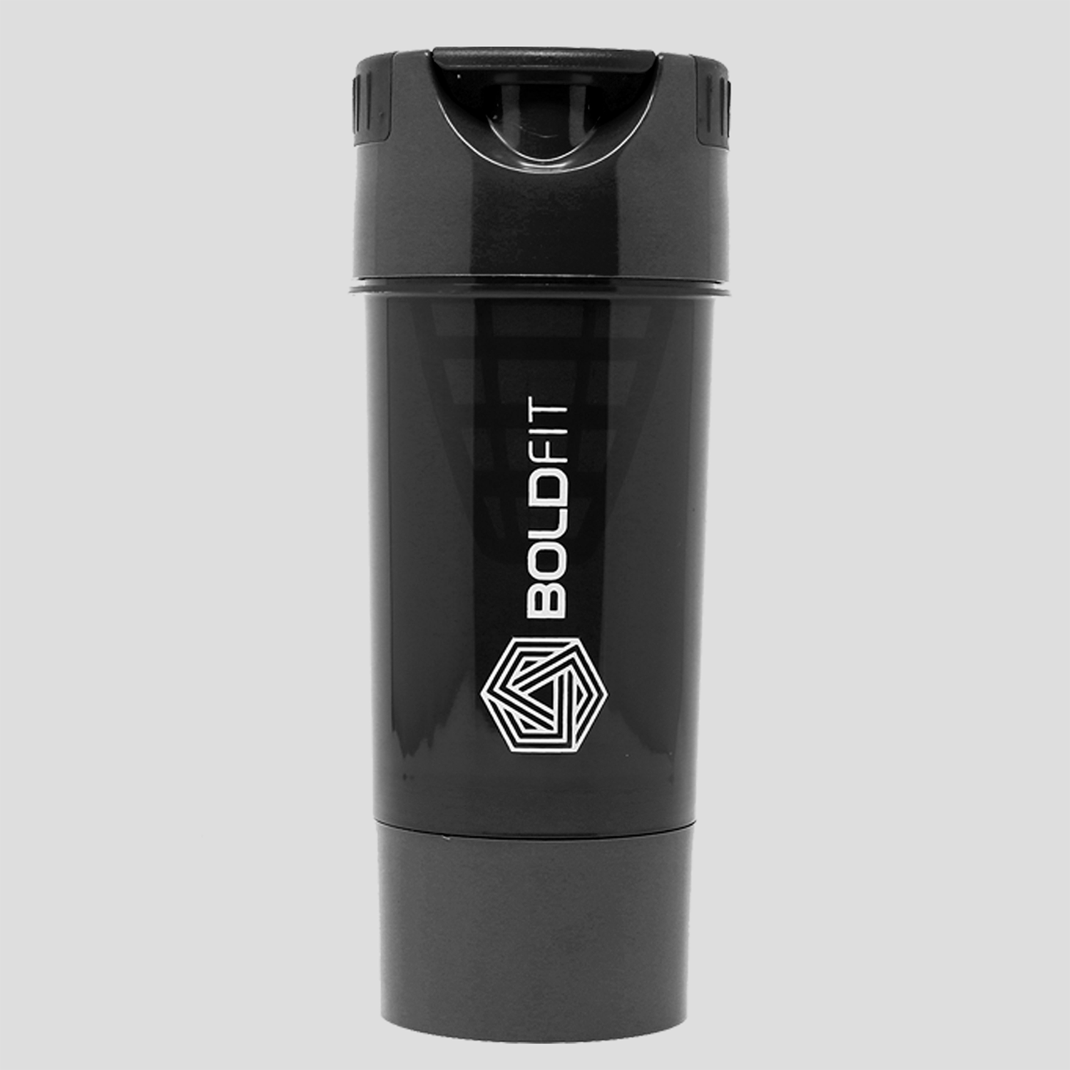 Boldfit Cyclone Shaker 500ml - Tornado Black