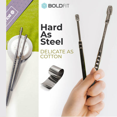 Boldfit Ear Wax Cleaner - Resuable Ear Cleaner Tool Set with Storage Box