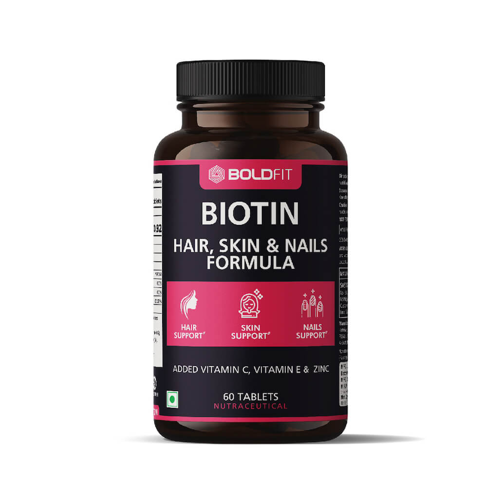 Boldfit Biotin 10,000mcg For Men & Women