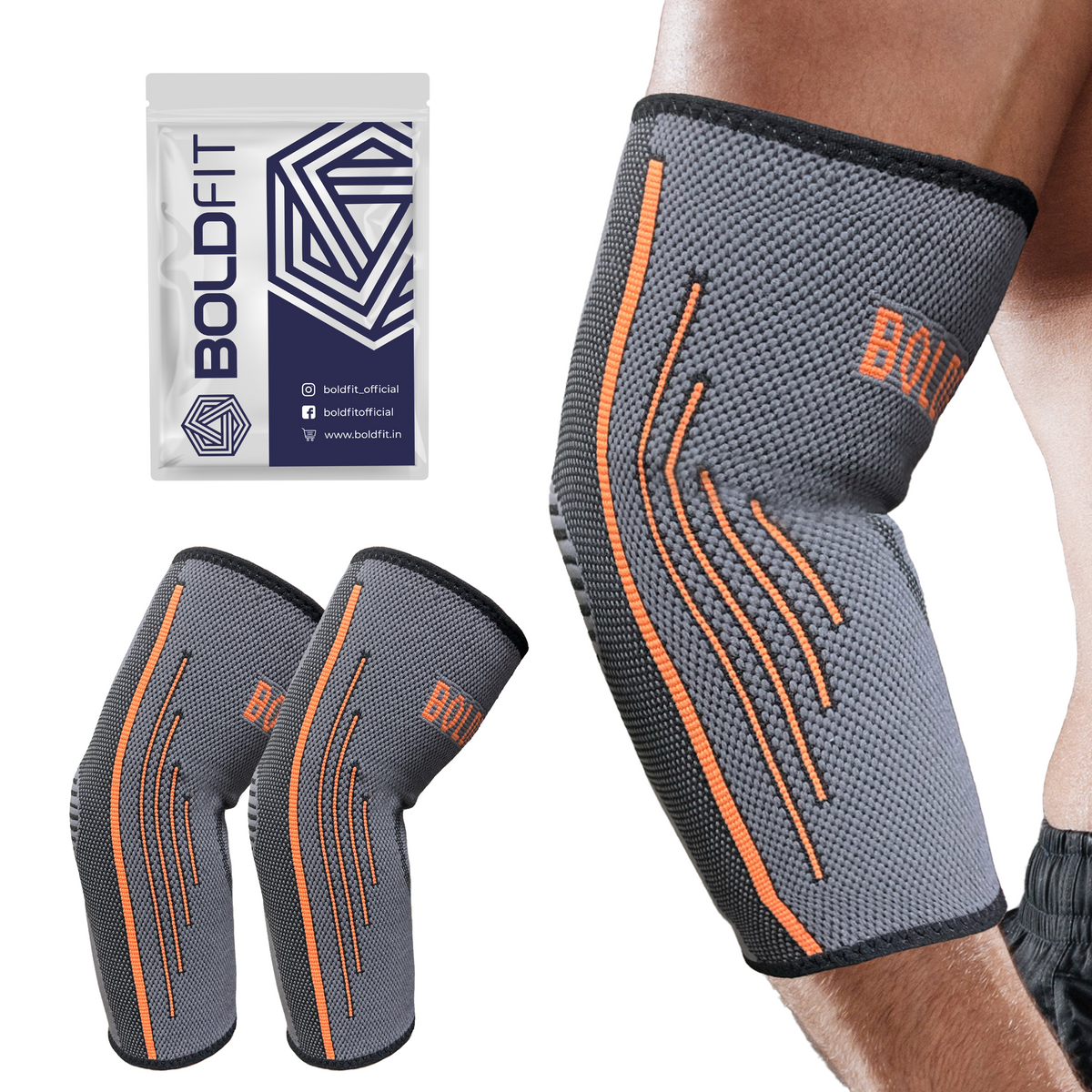 Boldfit Elbow Sleeve Support for Gym Hand Grip BoldFit