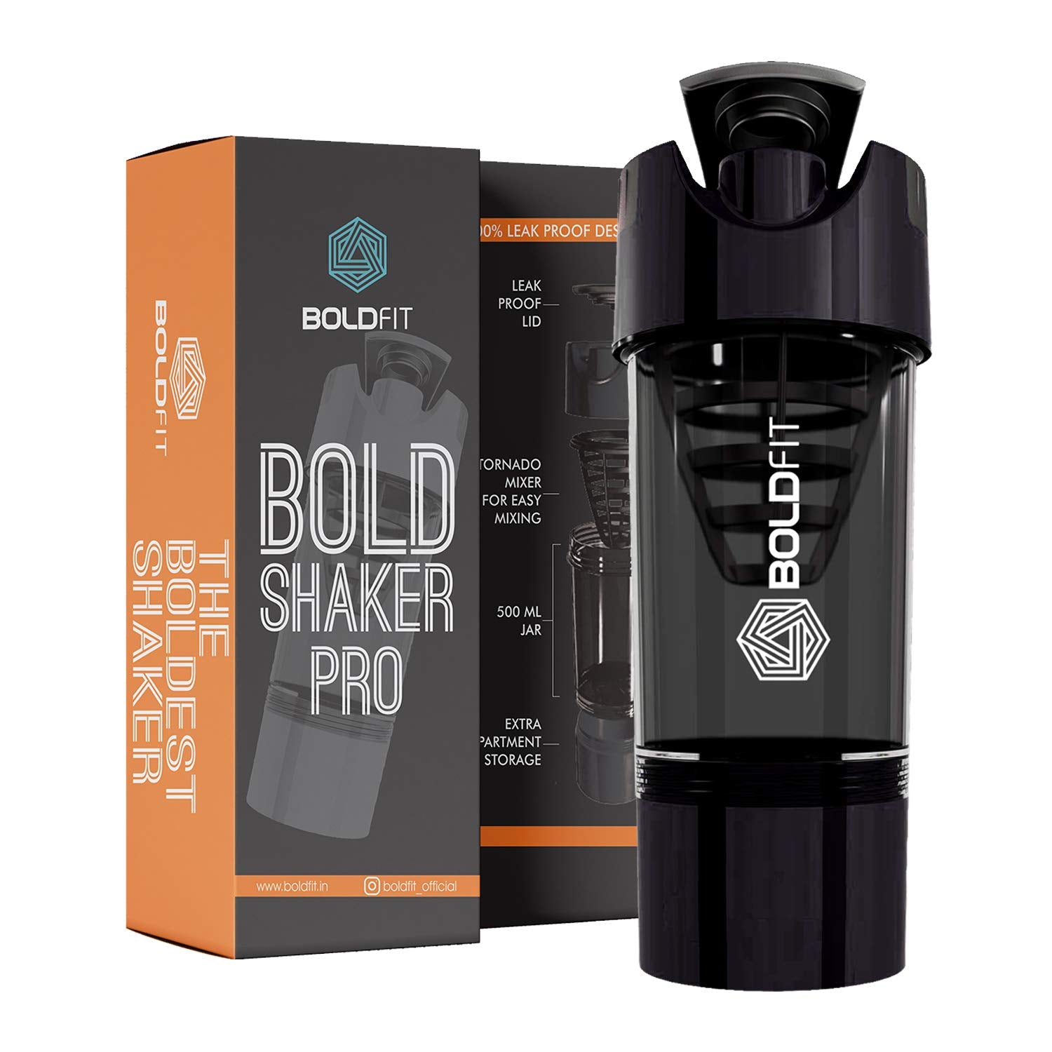 Boldfit Gym Shaker for Protein Shake Leakproof Shaker Bottles for