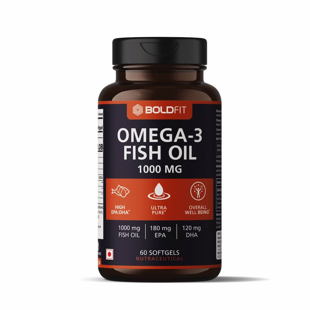 Boldfit Omega 3 Fish Oil 1000mg