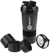 Gym Spider Shaker Bottle 500ml with Extra Compartment