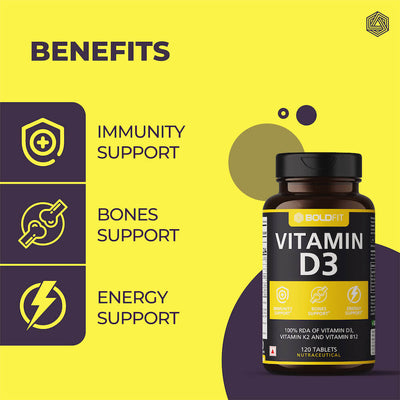 Boldfit Vitamin D3 Supplement