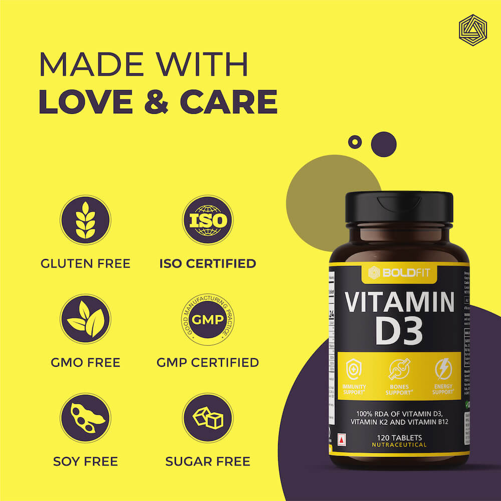 Boldfit Vitamin D3 Supplement