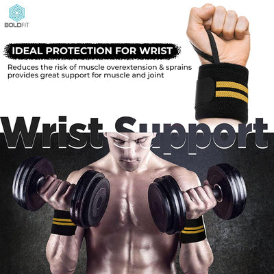 Boldfit Wrist Band for Men & Women, Wrist Supporter for Gym.